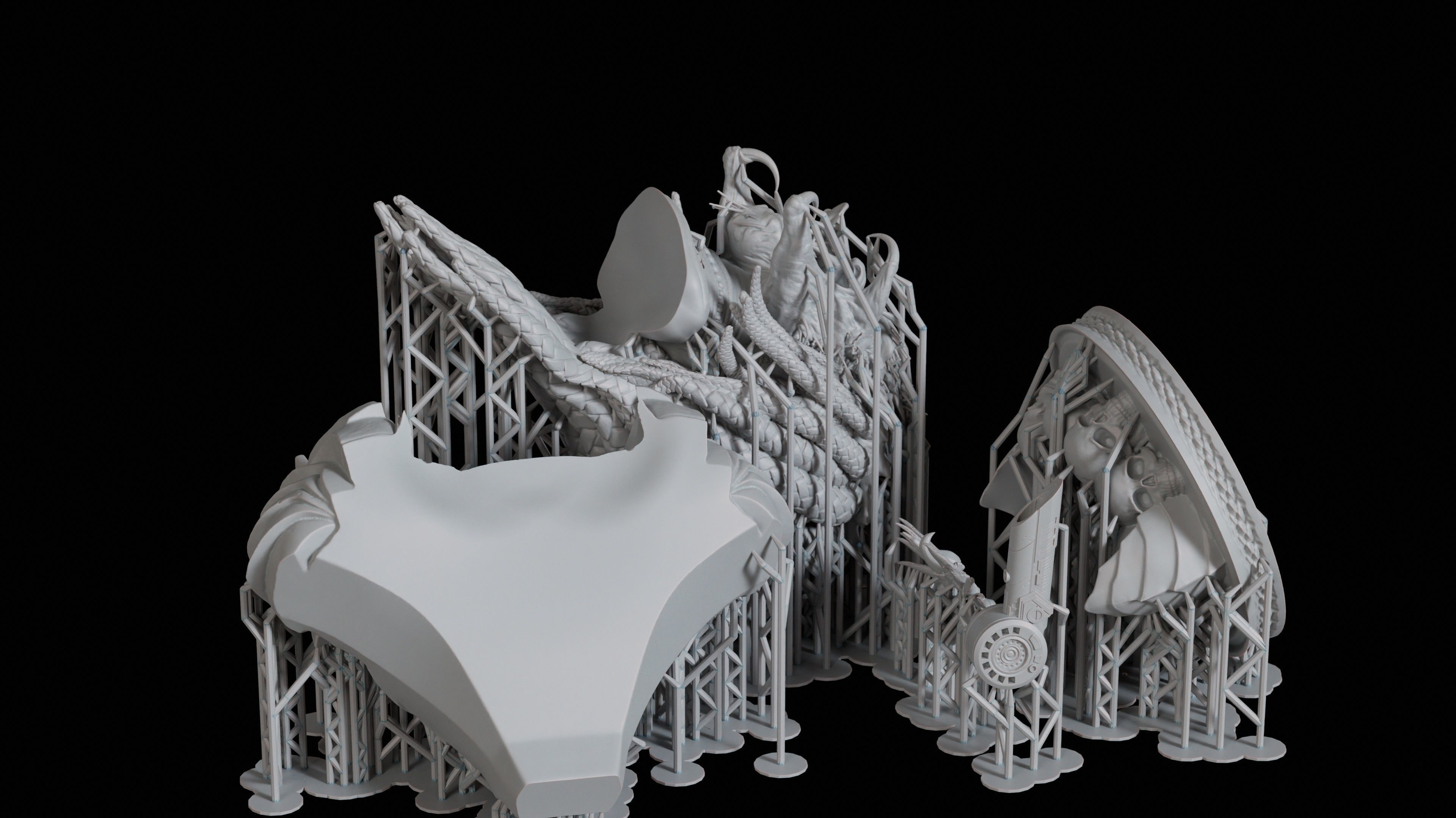 Predator Bust for 3D print  3D print model_7