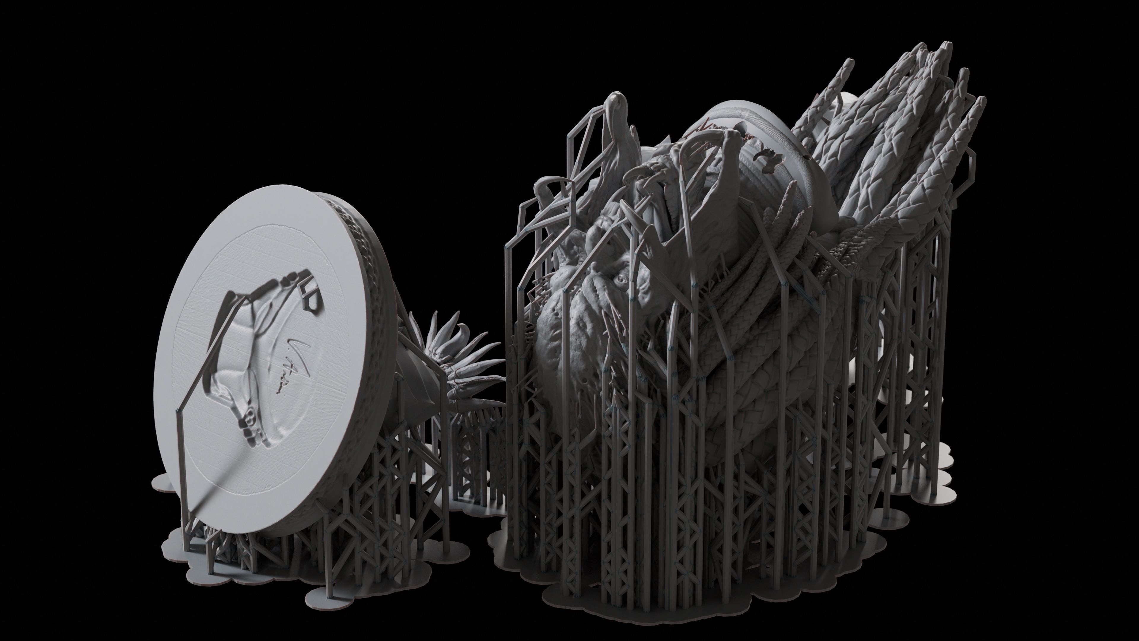 Predator Bust for 3D print  3D print model_6