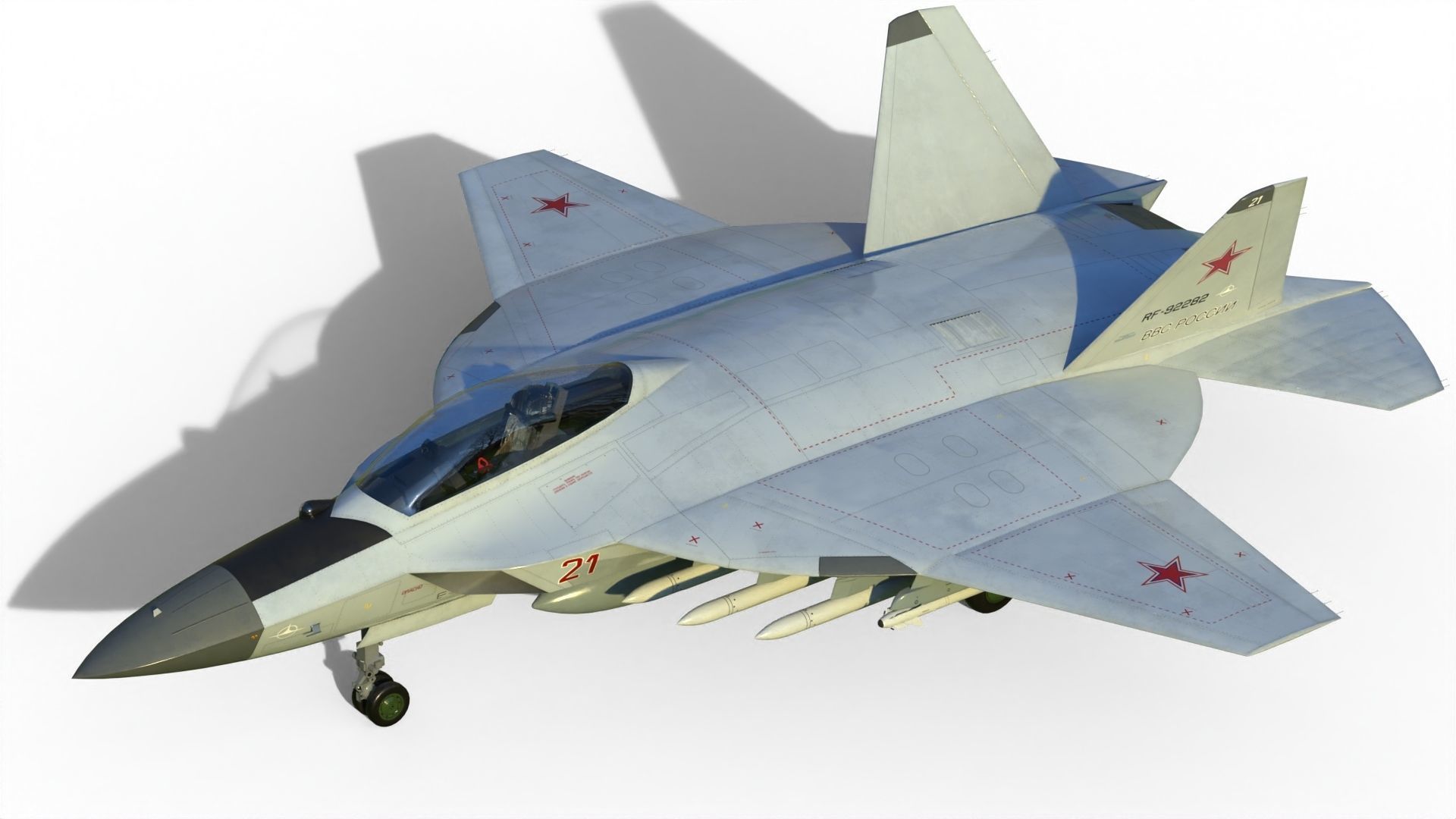 I-2000 LFS Integral-2010 Fighter jet 3D model_7