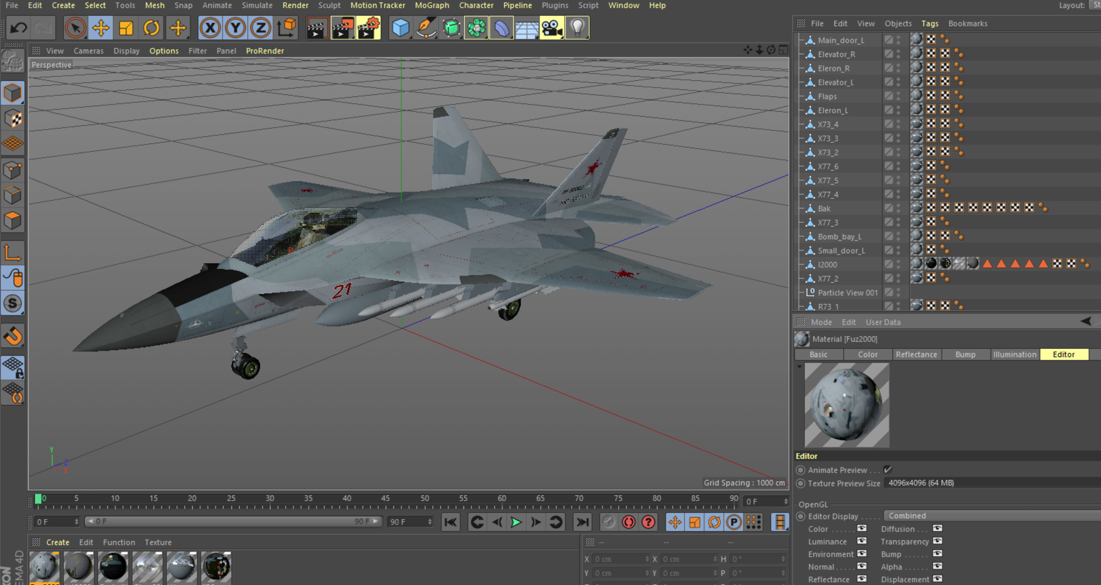 I-2000 LFS Integral-2010 Fighter jet 3D model_20