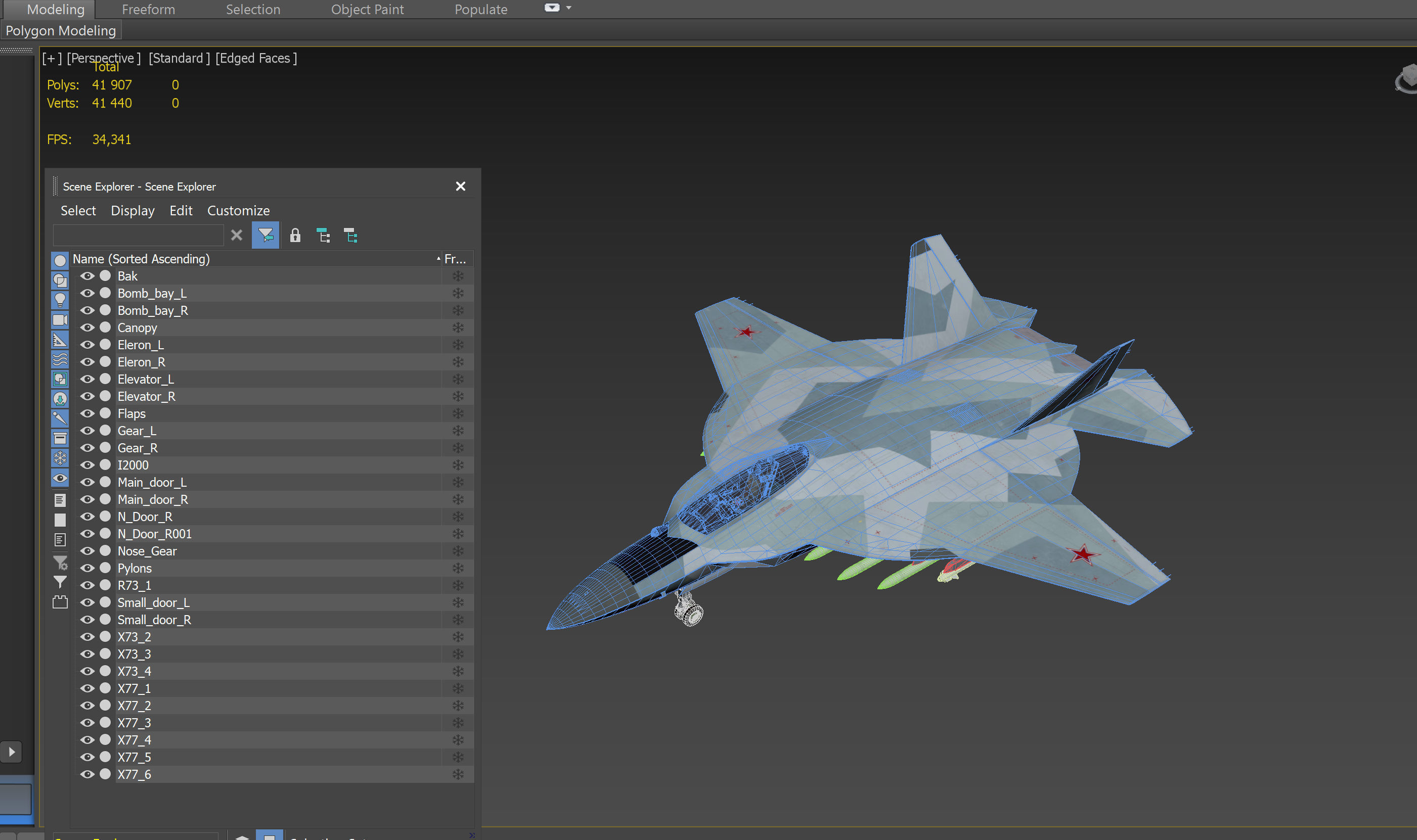 I-2000 LFS Integral-2010 Fighter jet 3D model_21