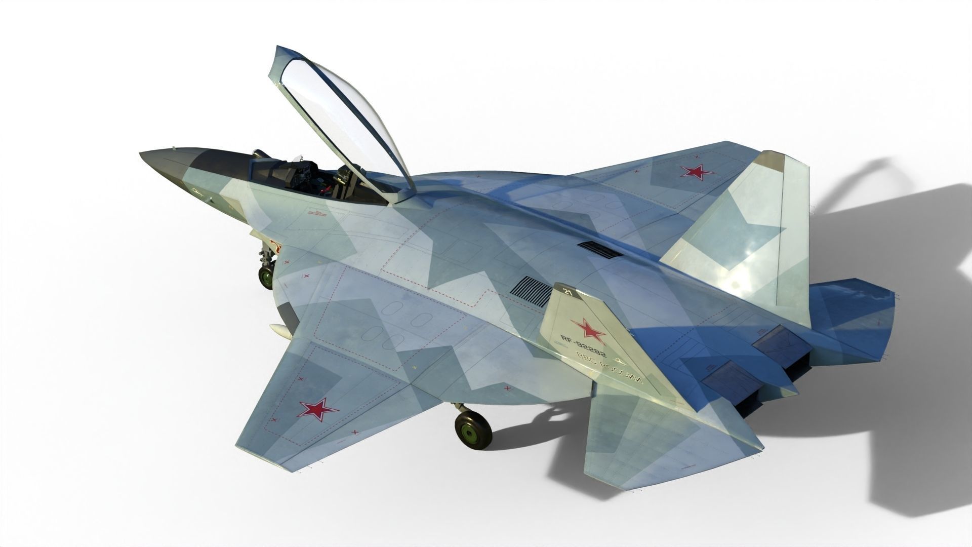 I-2000 LFS Integral-2010 Fighter jet 3D model_3
