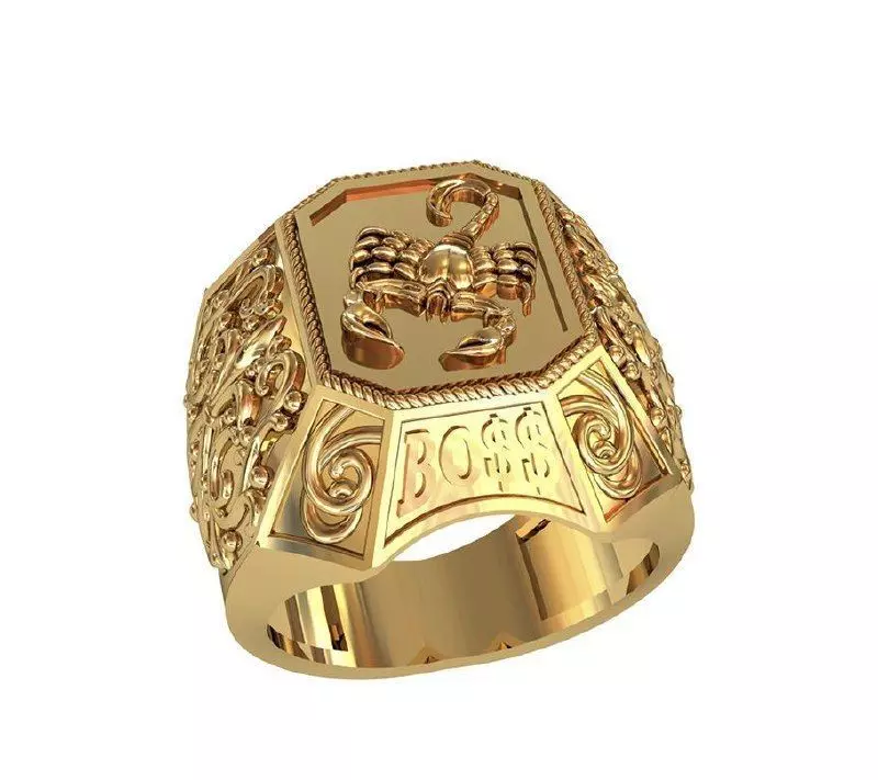 anillo escorpion 3D print model