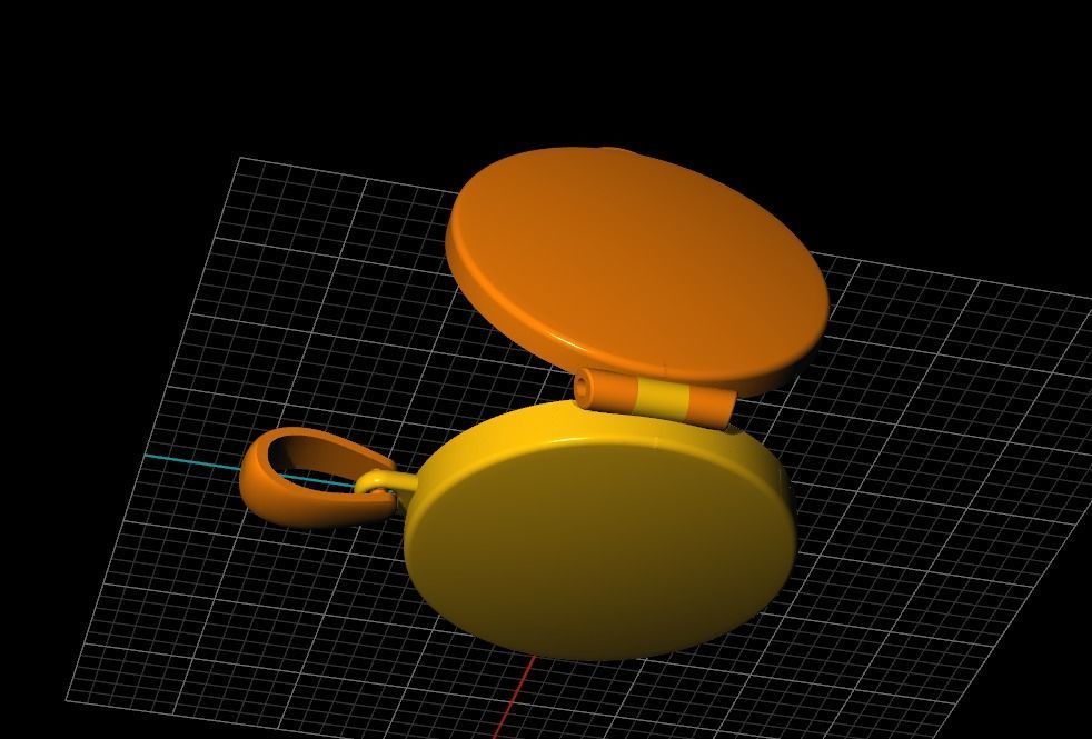 cap necklace 3D print model_9