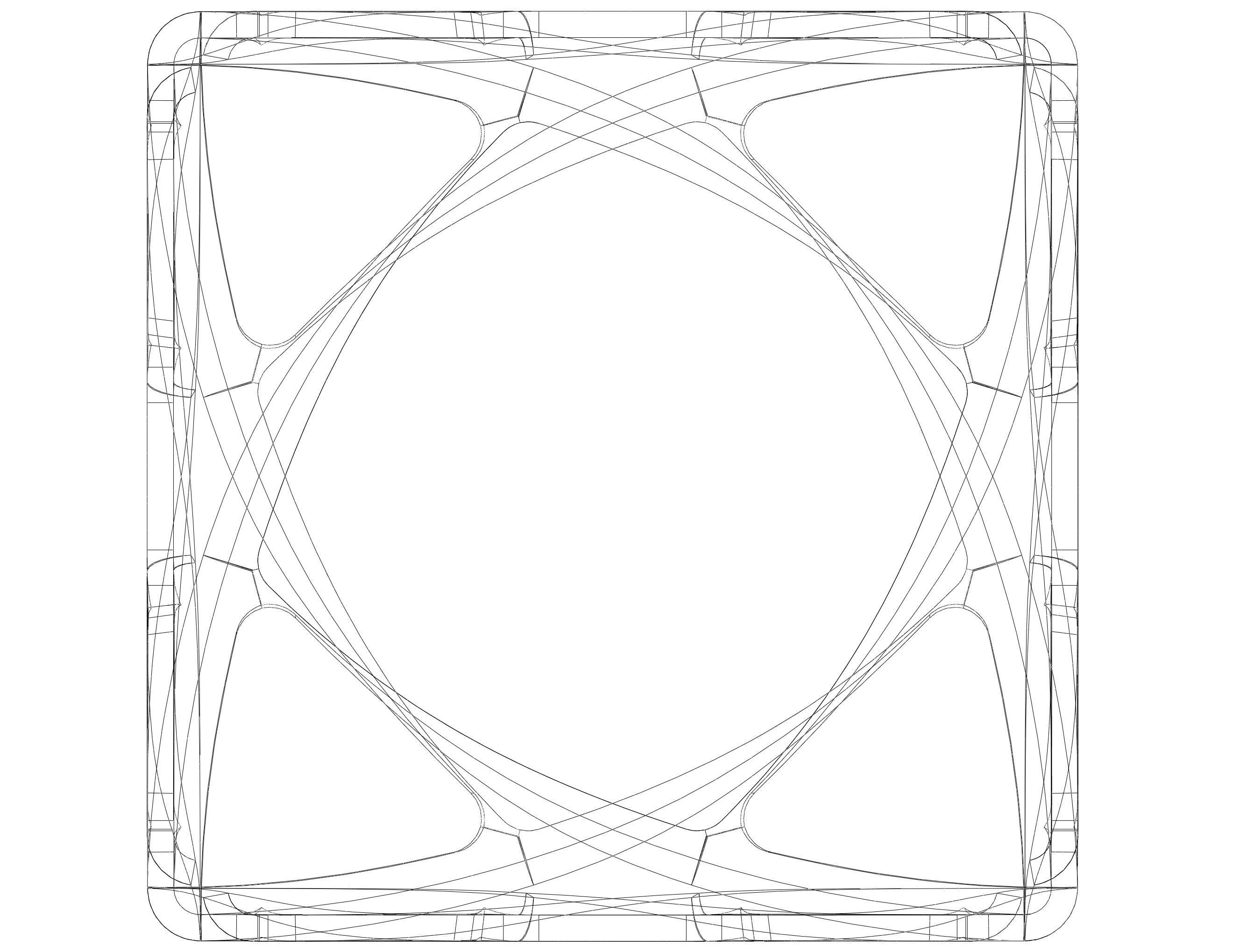 Wireframe Shape Geometric Complex Cube 3D print model_32