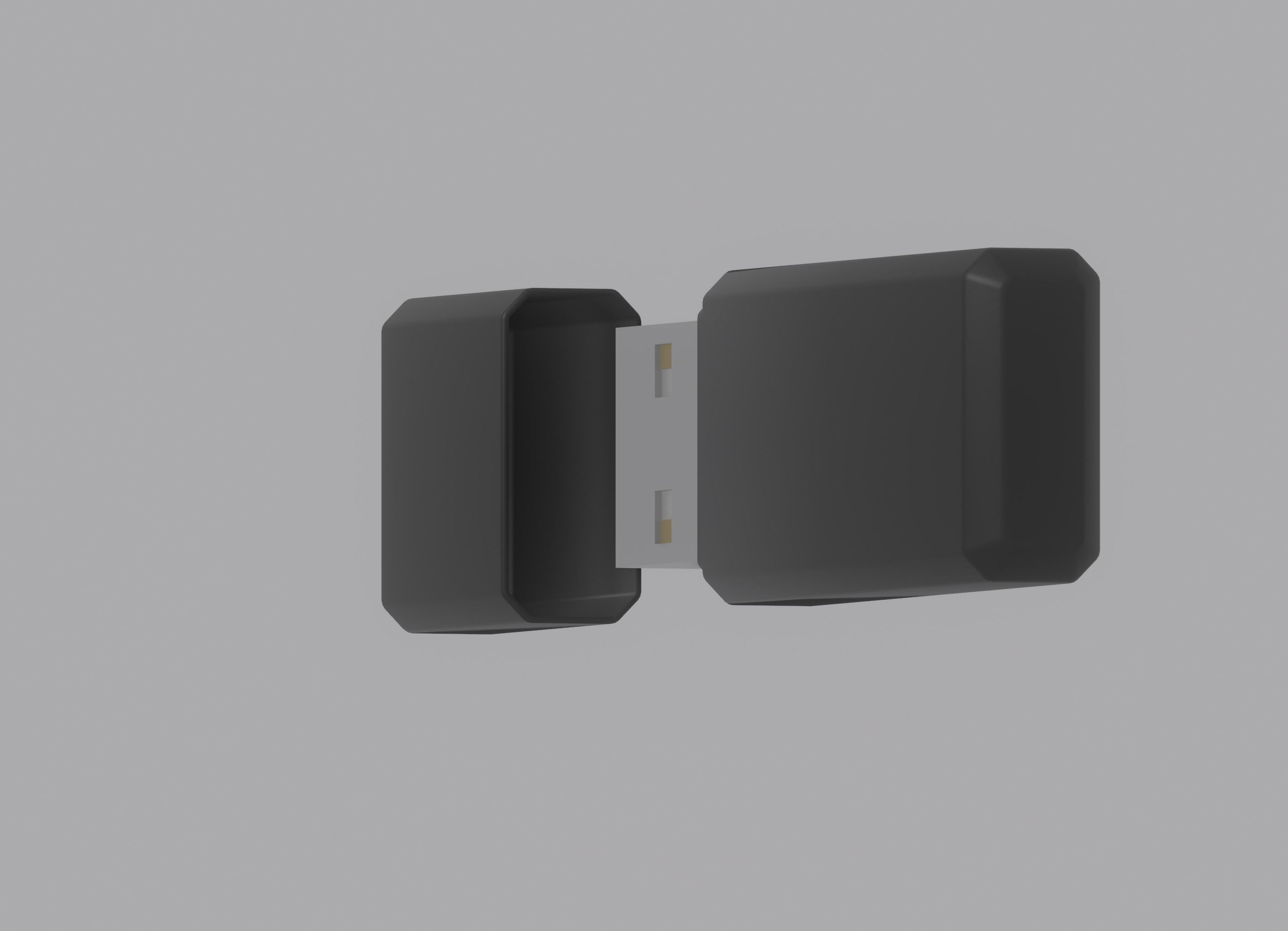 Usb Flash Drive Low-poly 3D model_10