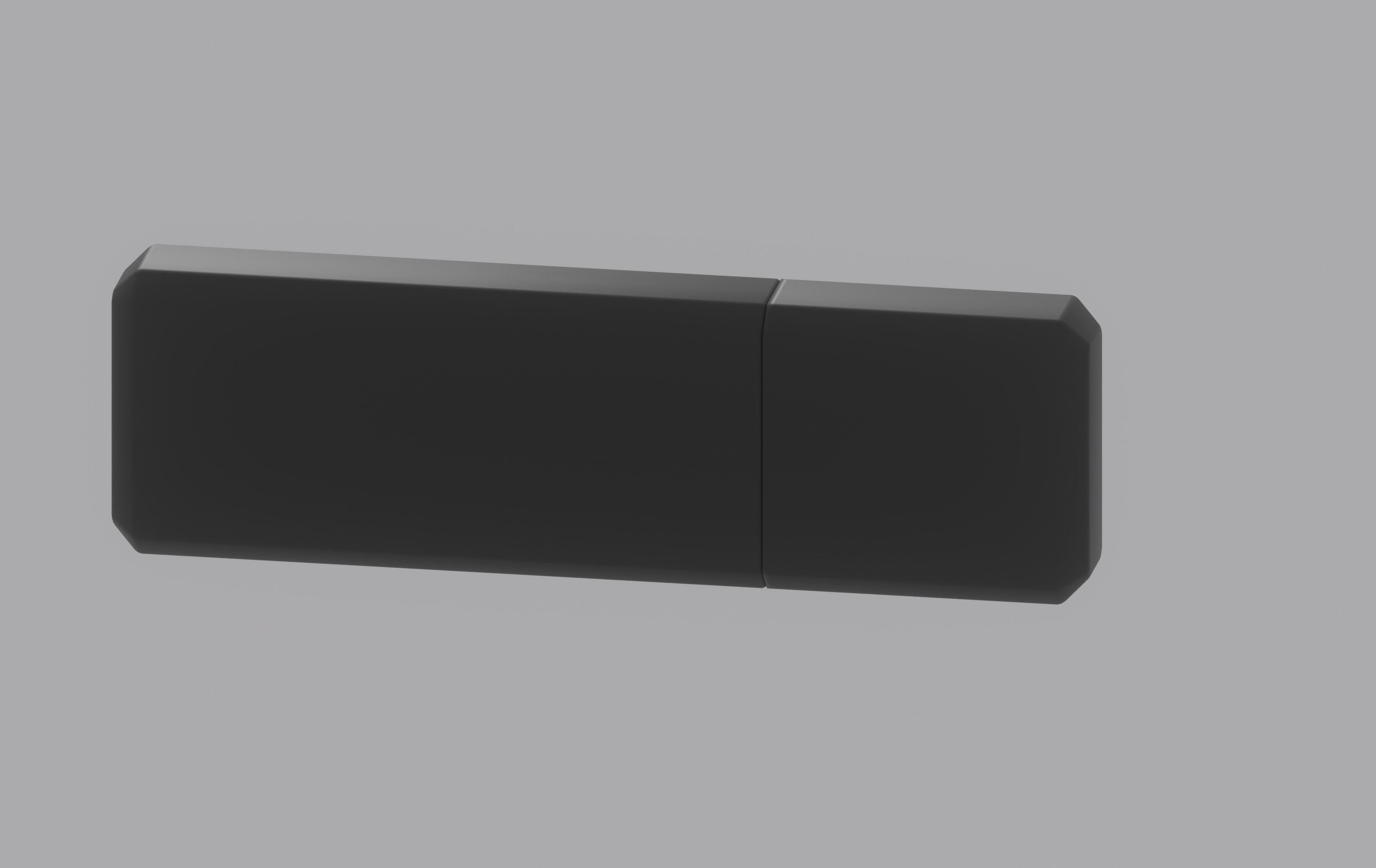 Usb Flash Drive Low-poly 3D model_4