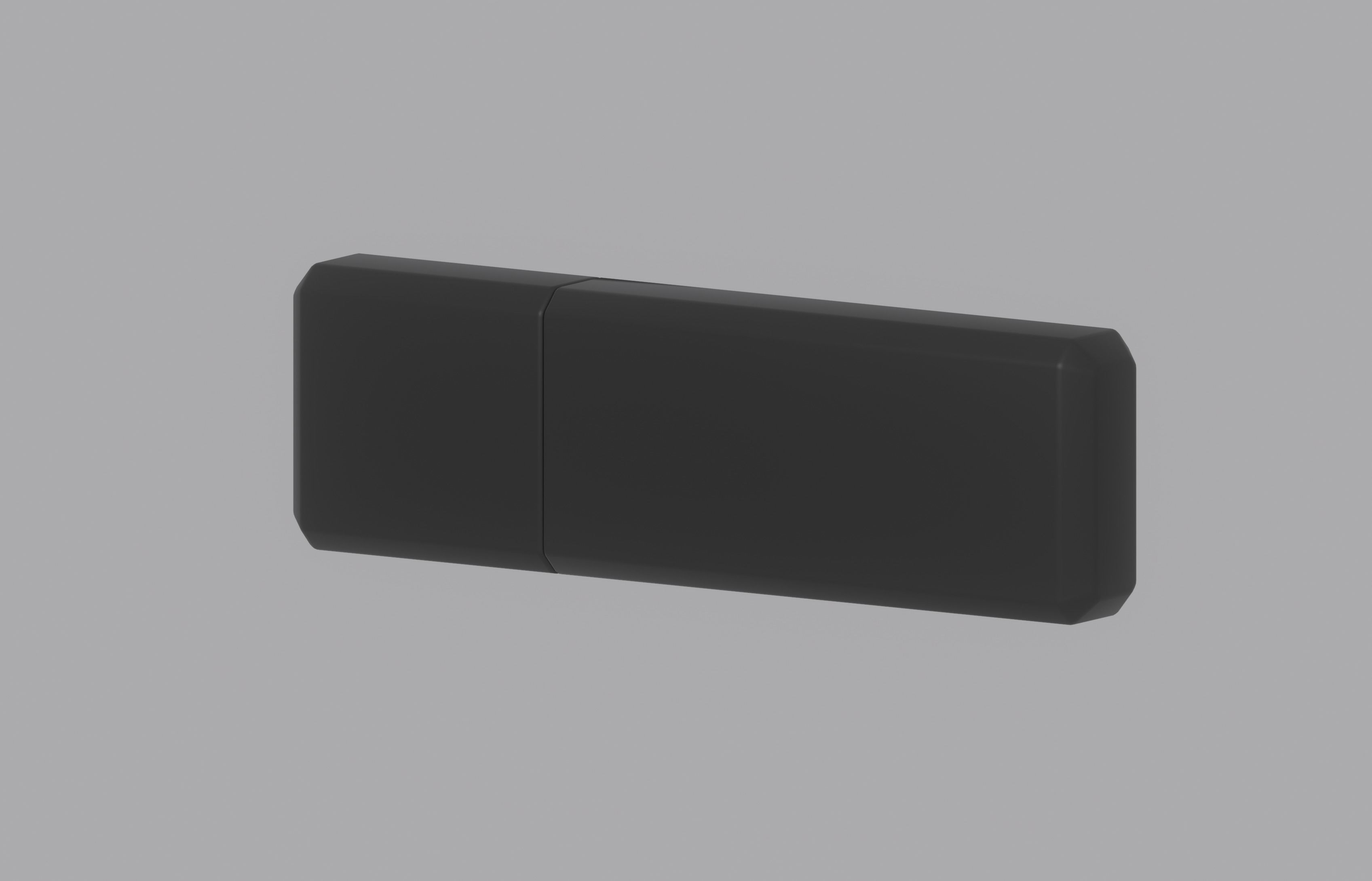 Usb Flash Drive Low-poly 3D model_1