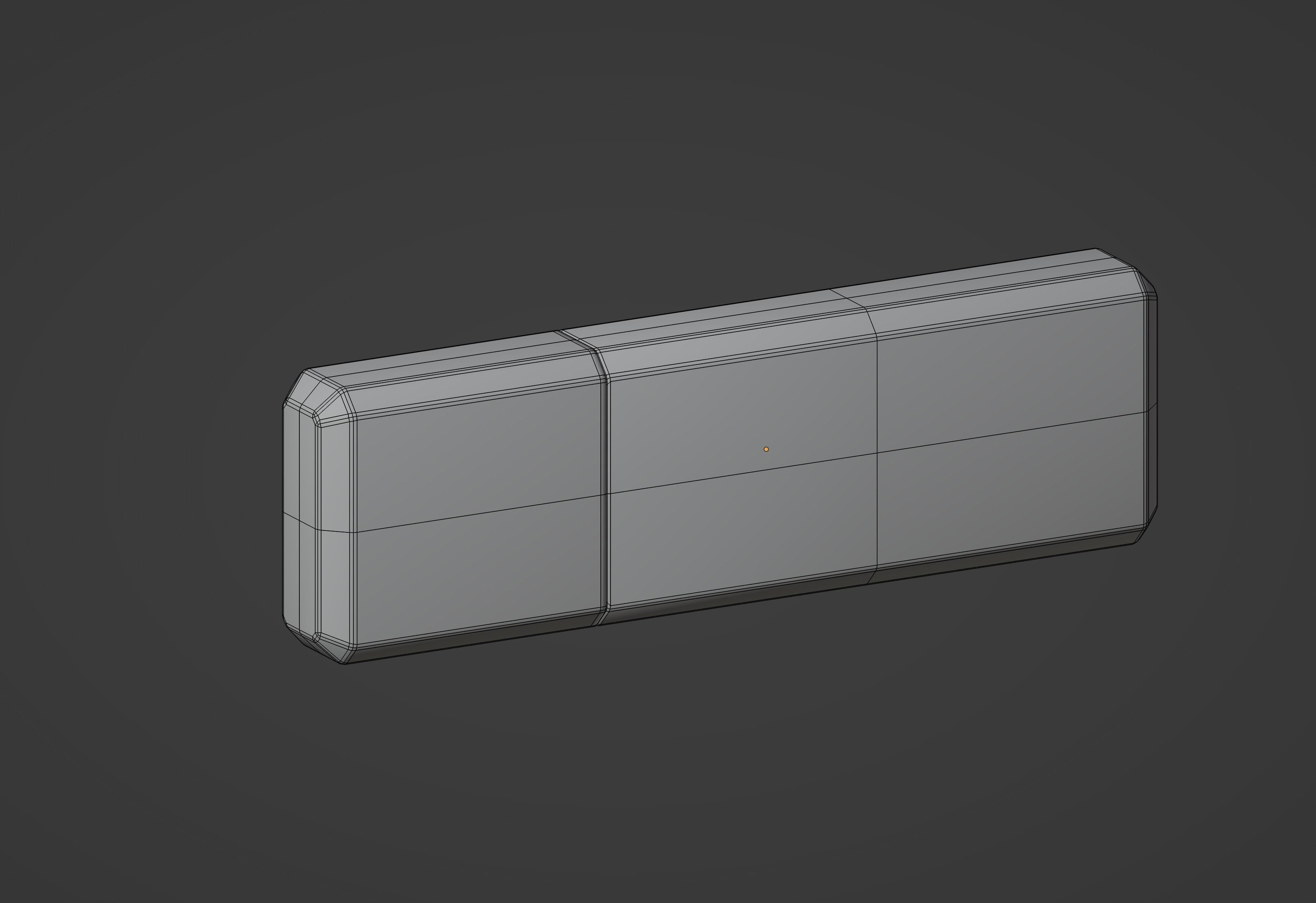 Usb Flash Drive Low-poly 3D model_12
