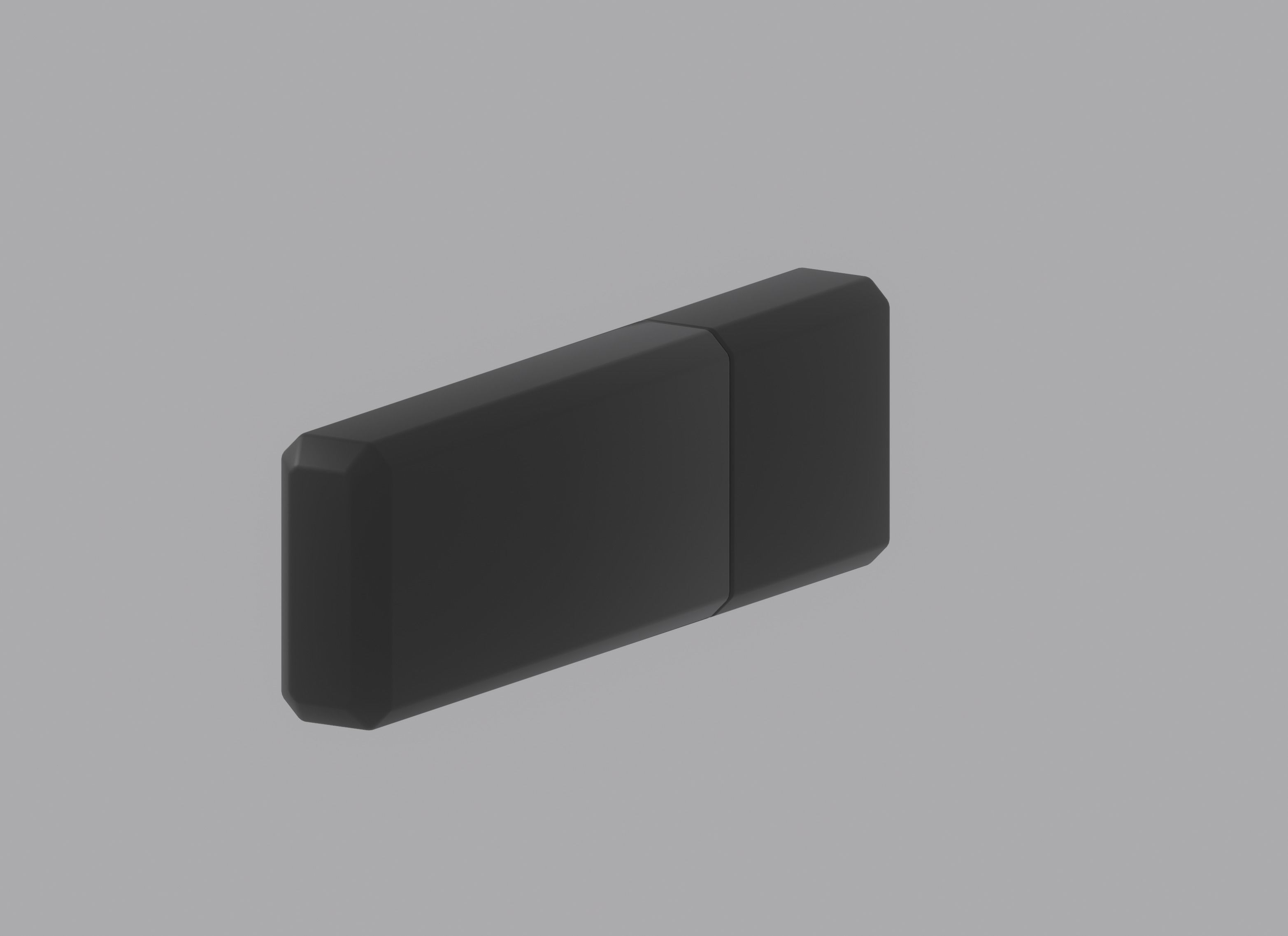 Usb Flash Drive Low-poly 3D model_3
