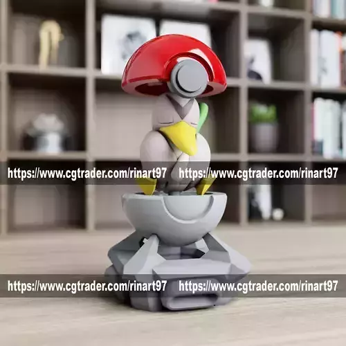Farfetchd in the pokeball from Pokemon