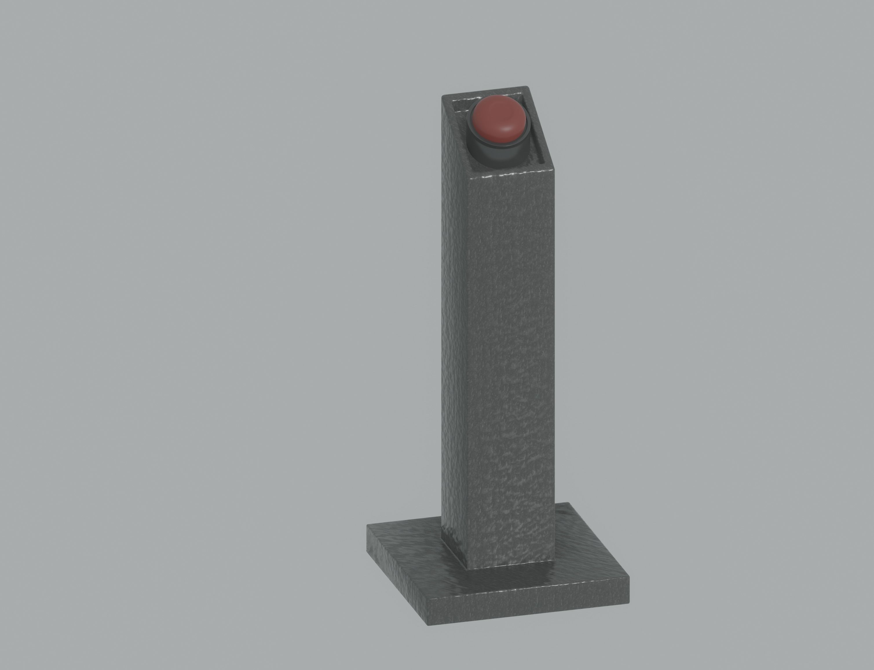 Pedestal Button 3D model_3