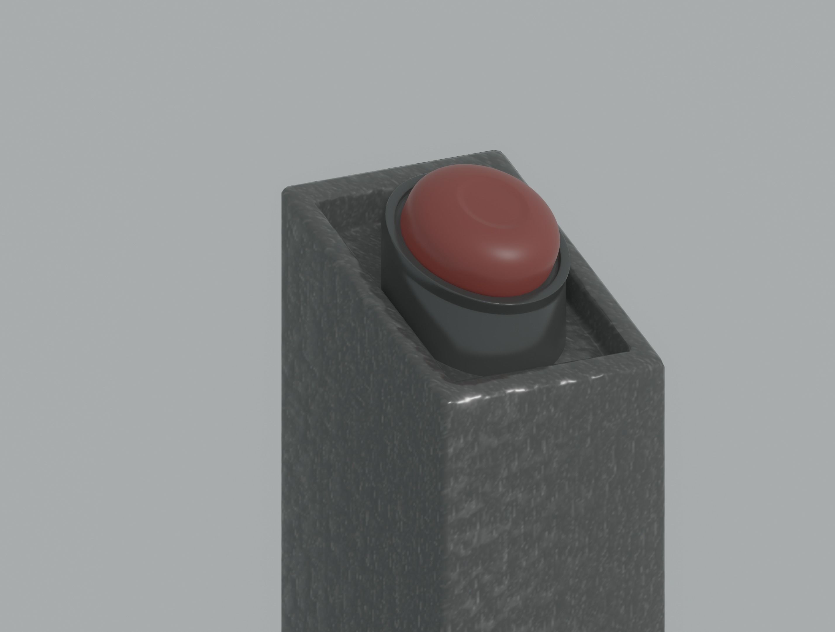 Pedestal Button 3D model_9