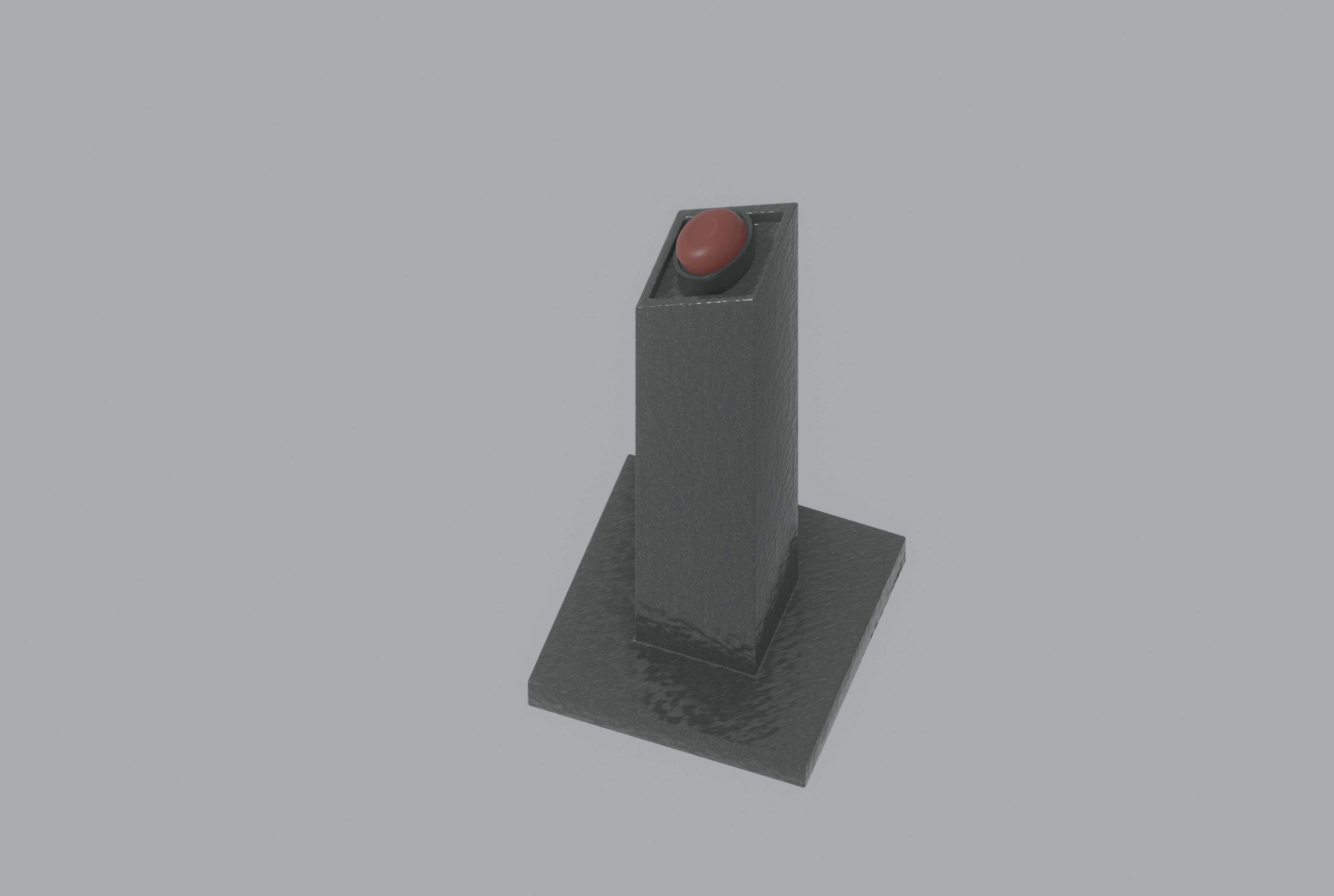 Pedestal Button 3D model_6
