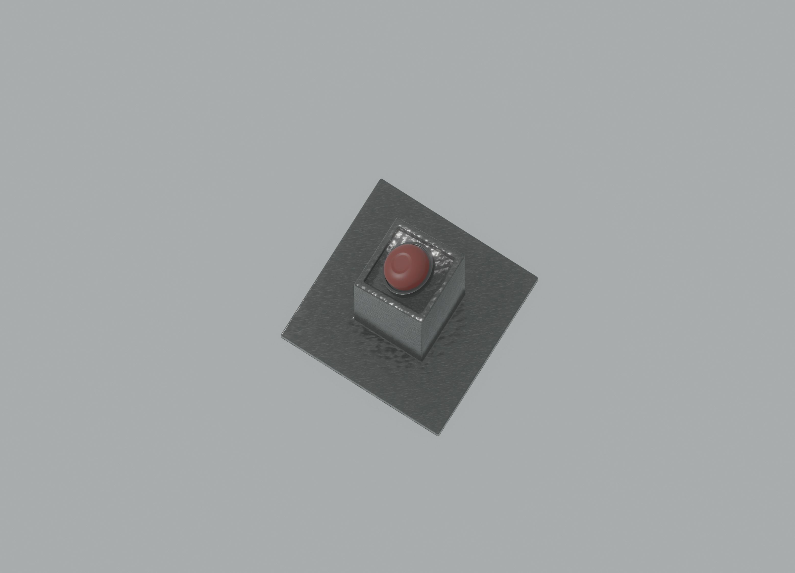 Pedestal Button 3D model_7