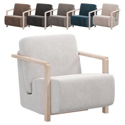 Franck Armchair by theinvisiblecollection 3D model