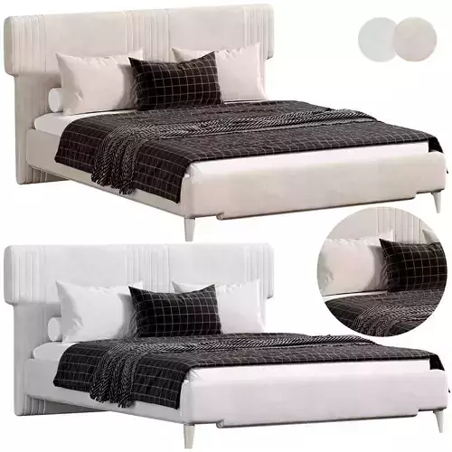 GATTOPARDO BEIGE DOUBLE BED by artemest