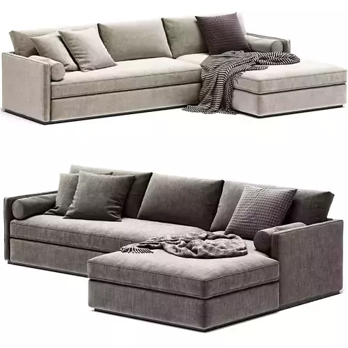 Sawyer 2Pc Right Chaise Sectional Sofa Antwerp Natural