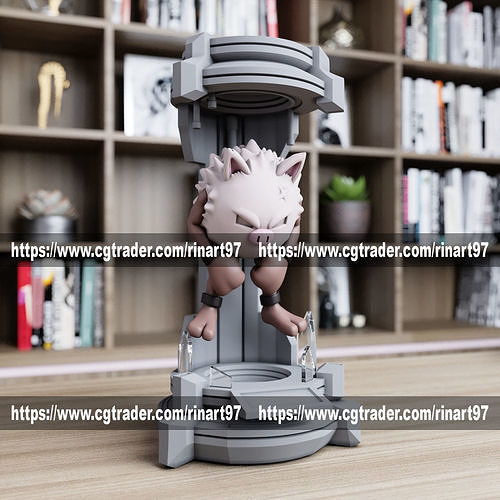 Primeape in the lab from pokemon 3D print model