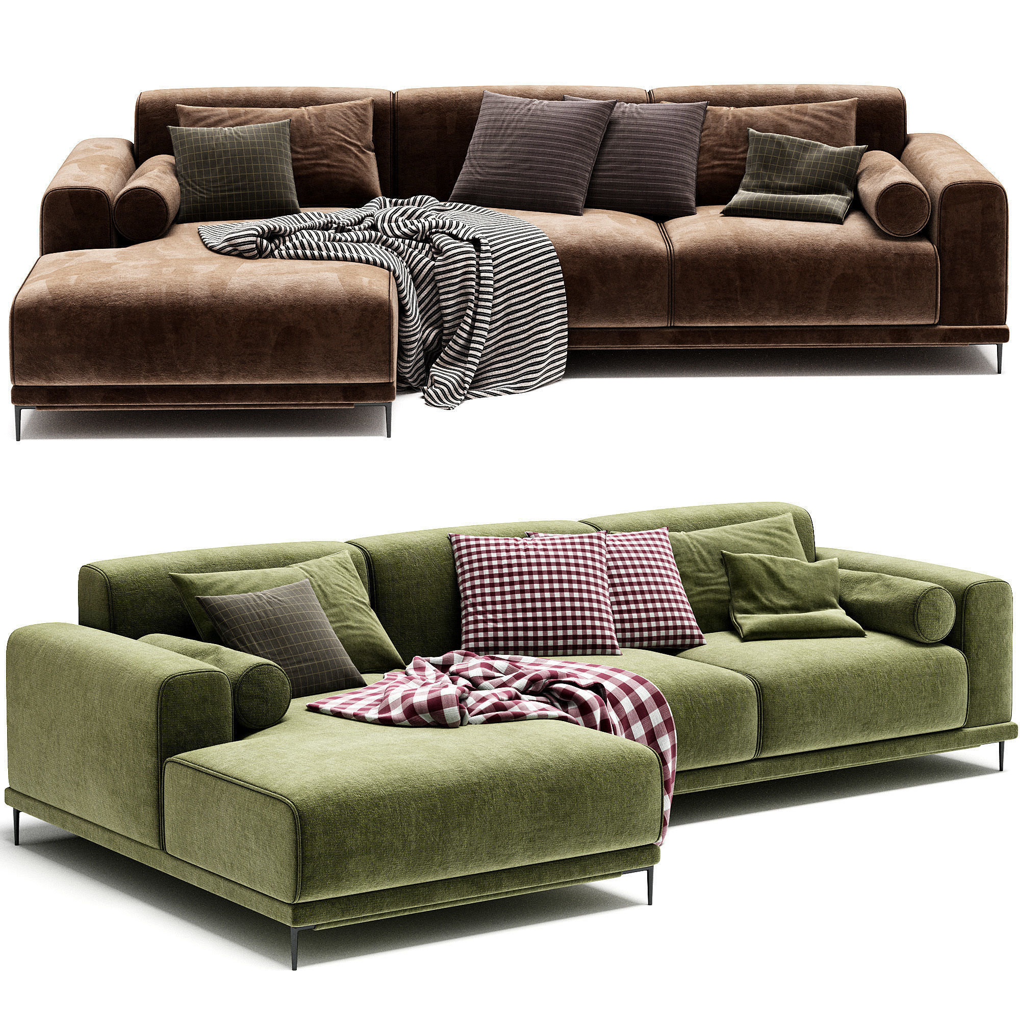 Marlet Corner Sofa 3D model_1