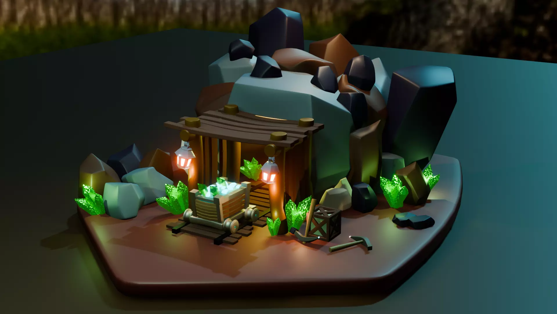 multifilim tunnel wagon 3D model_0