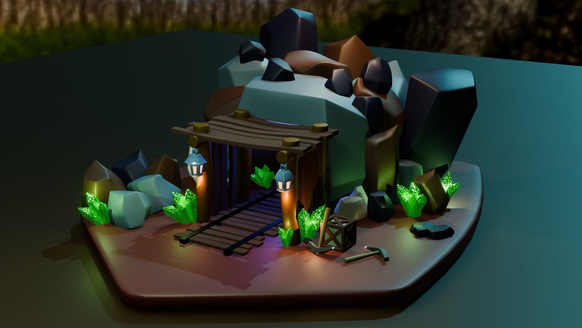 multifilim tunnel wagon 3D model_4