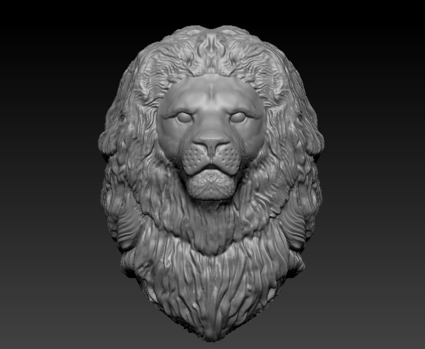 Lion  Zodiak  animal 3D print model_1
