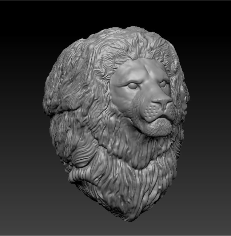 Lion  Zodiak  animal 3D print model_2