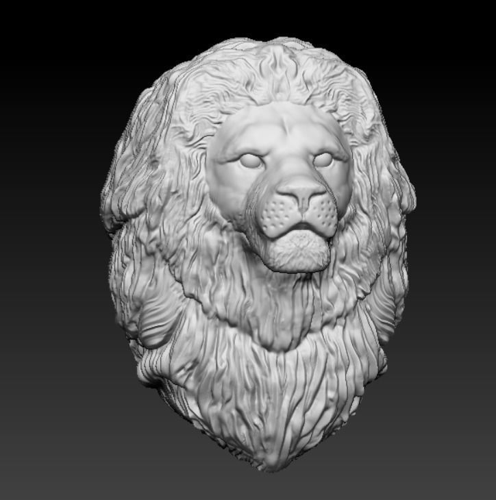 Lion  Zodiak  animal 3D print model_9