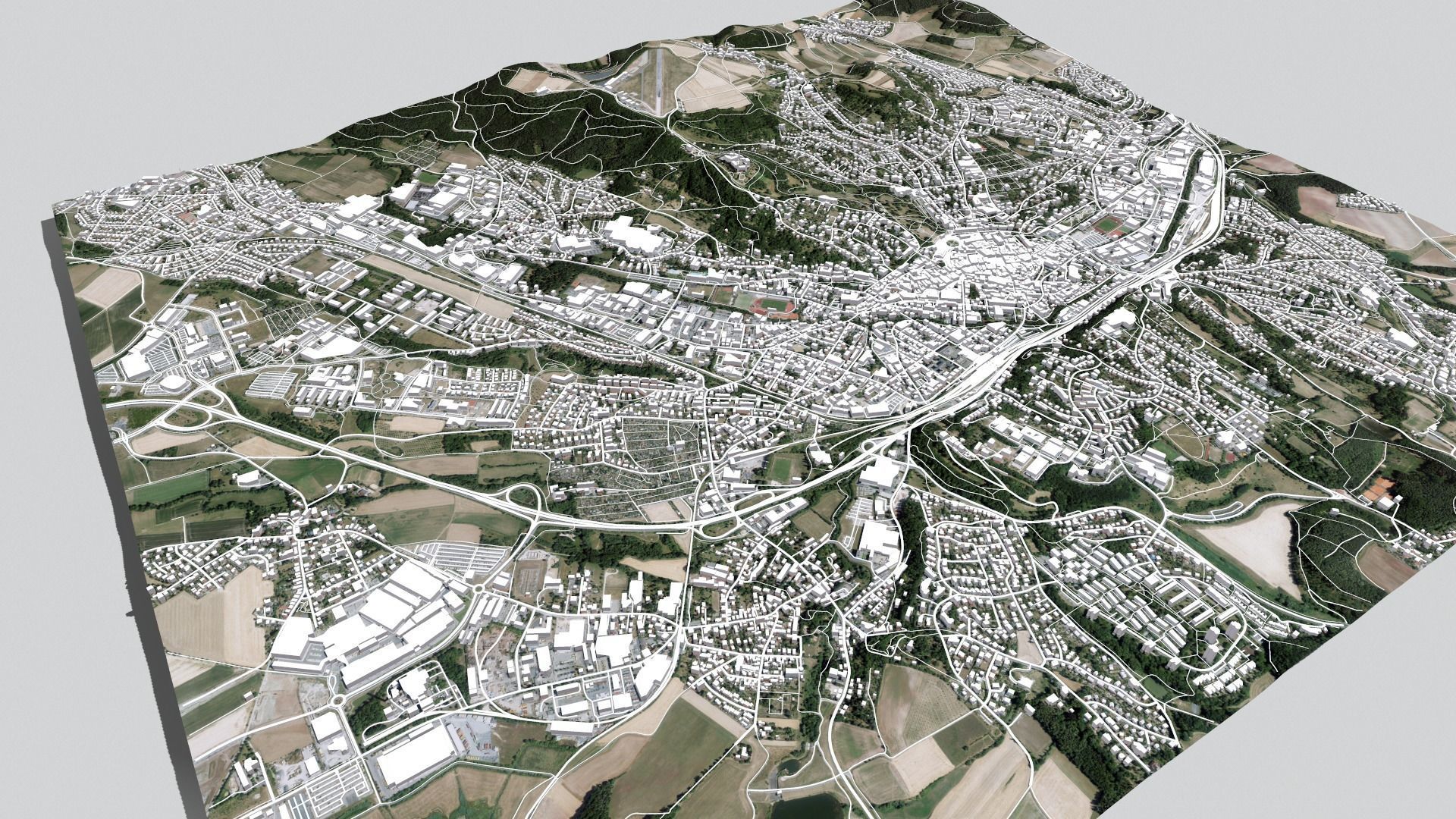 Cityscape Coburg Germany 3D model_13
