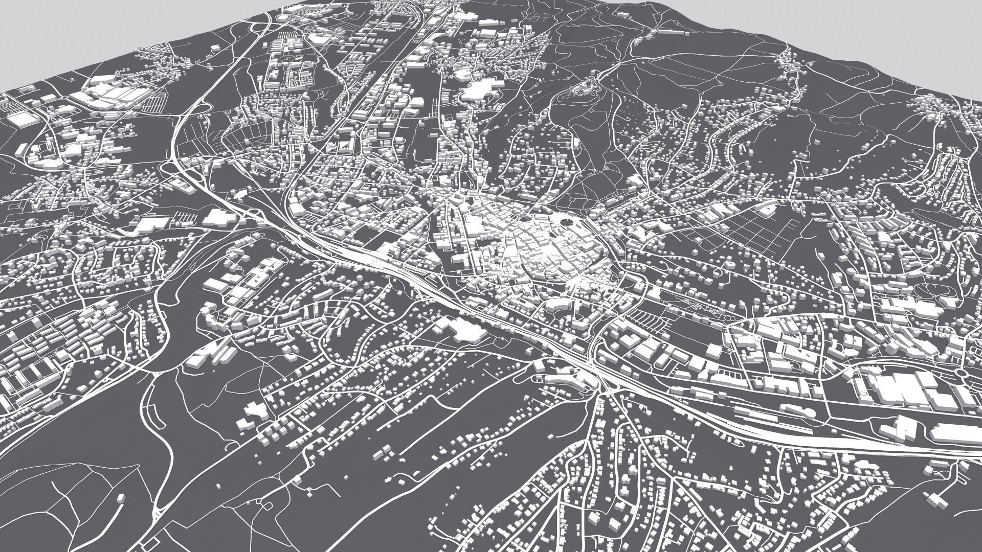 Cityscape Coburg Germany 3D model_4