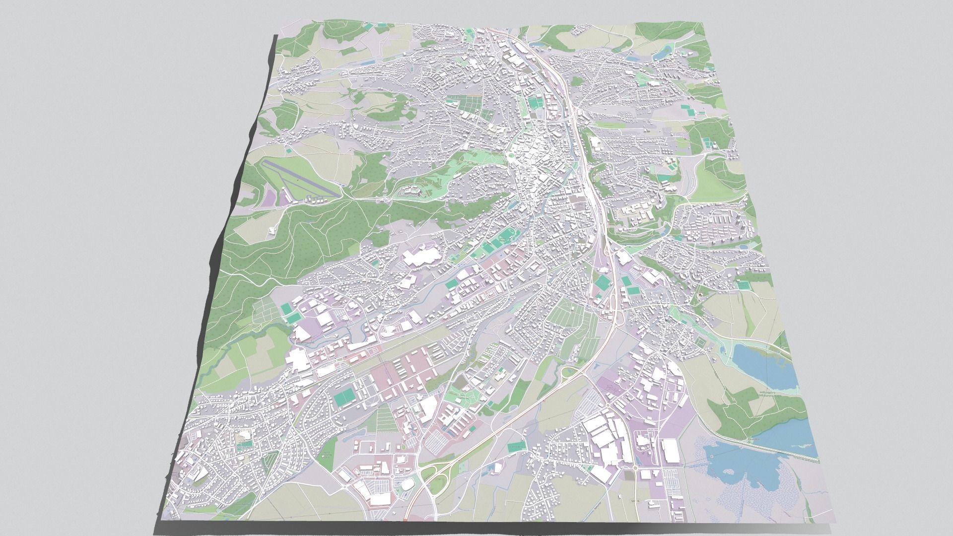 Cityscape Coburg Germany 3D model_5