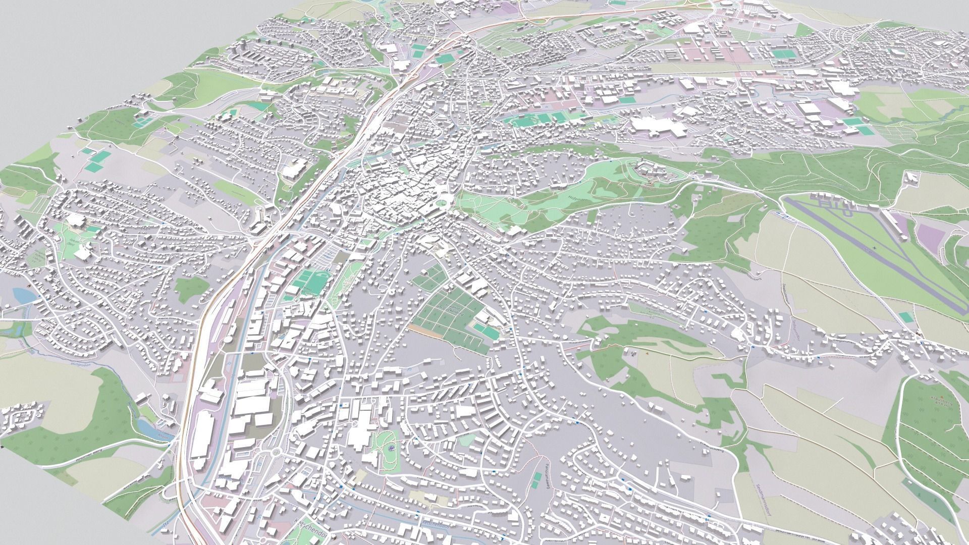 Cityscape Coburg Germany 3D model_14