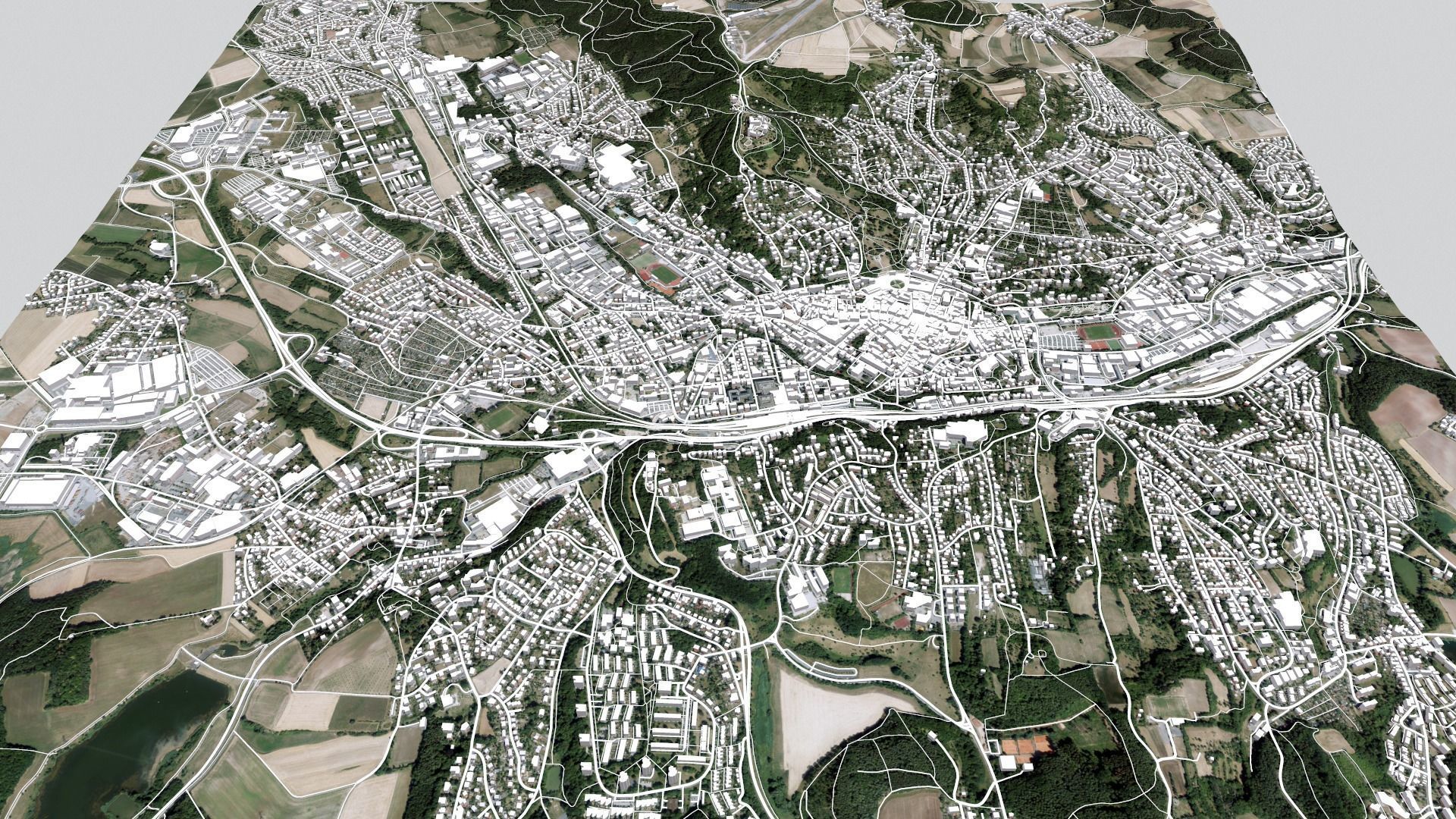 Cityscape Coburg Germany 3D model_3