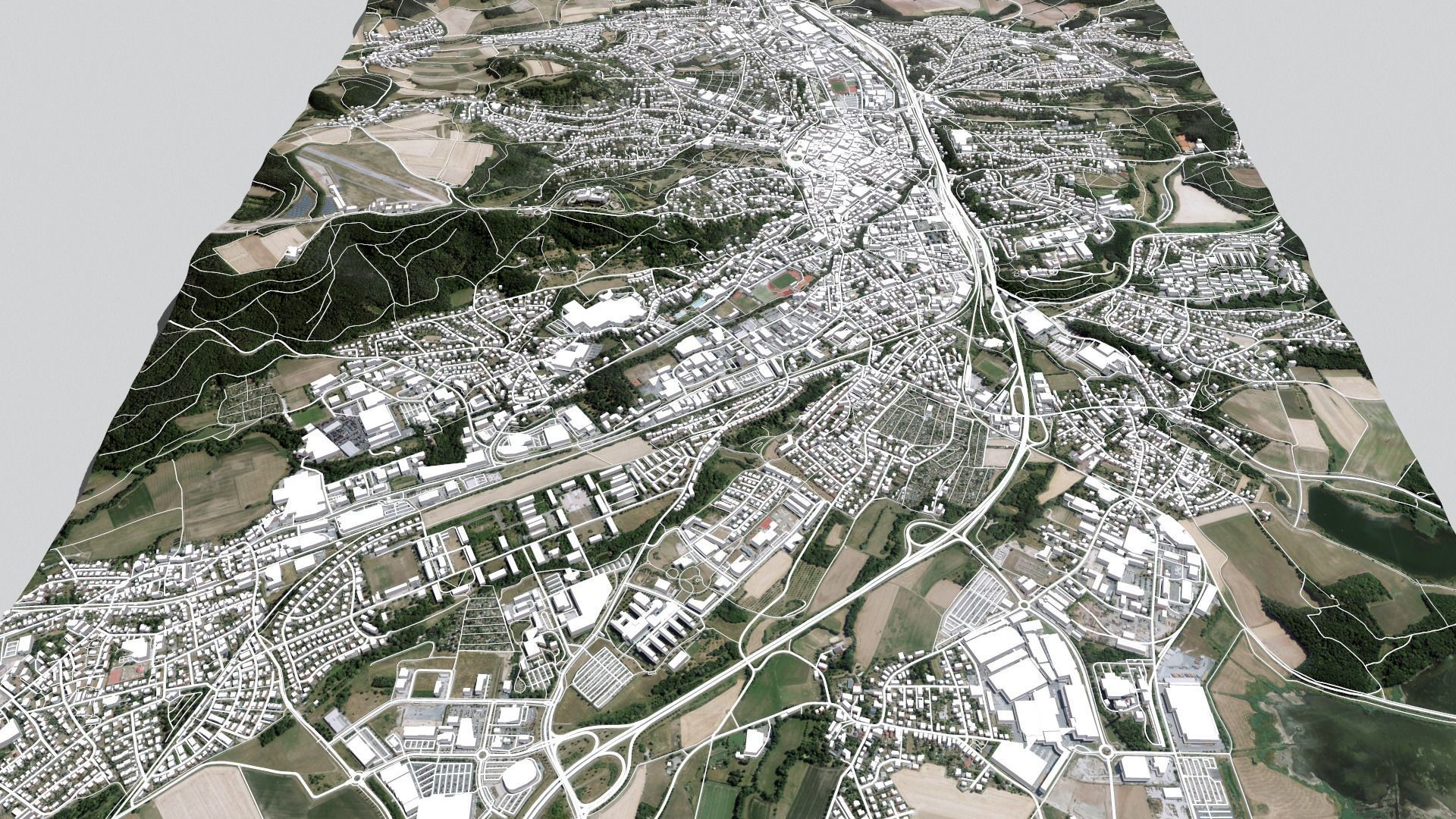 Cityscape Coburg Germany 3D model_6