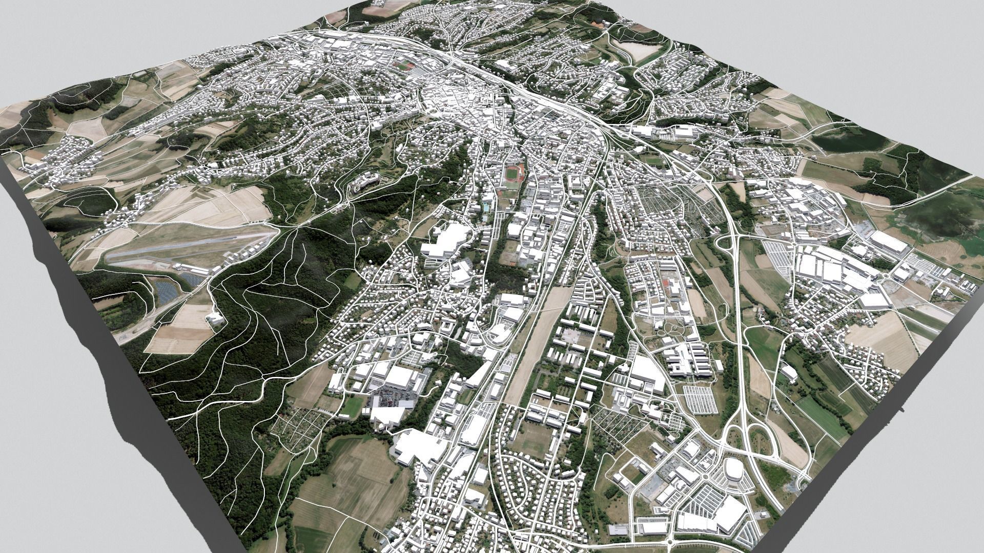 Cityscape Coburg Germany 3D model_10