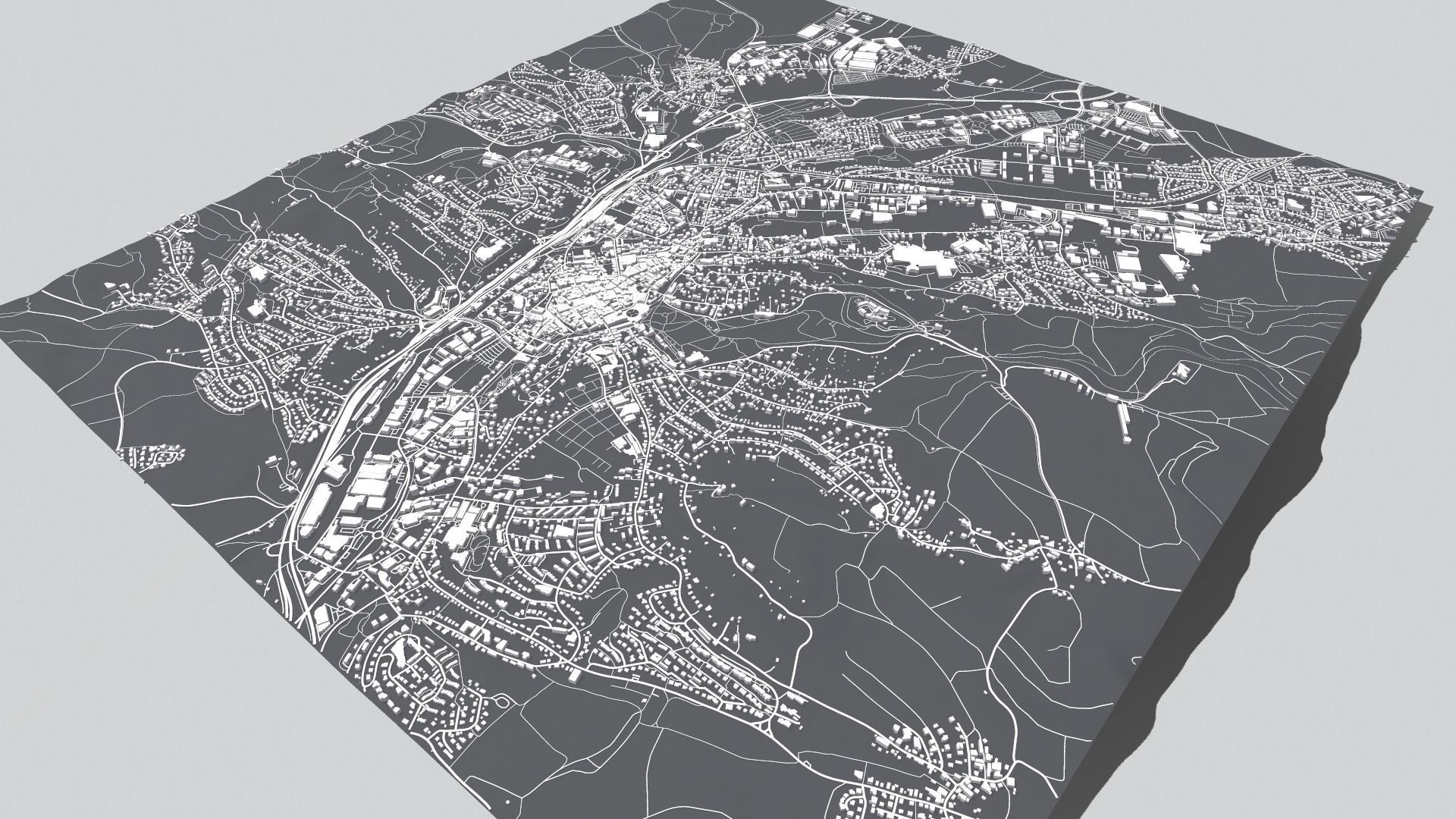 Cityscape Coburg Germany 3D model_12