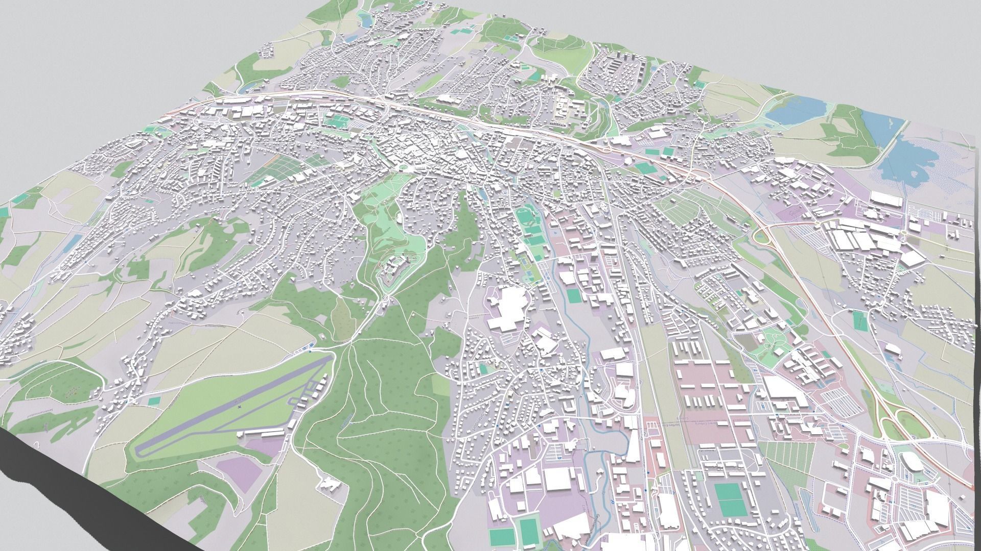 Cityscape Coburg Germany 3D model_11