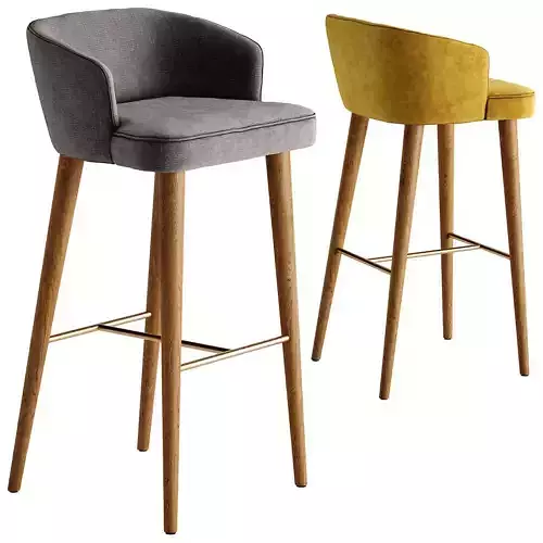 STELLA Barstool By PARLA 3D model