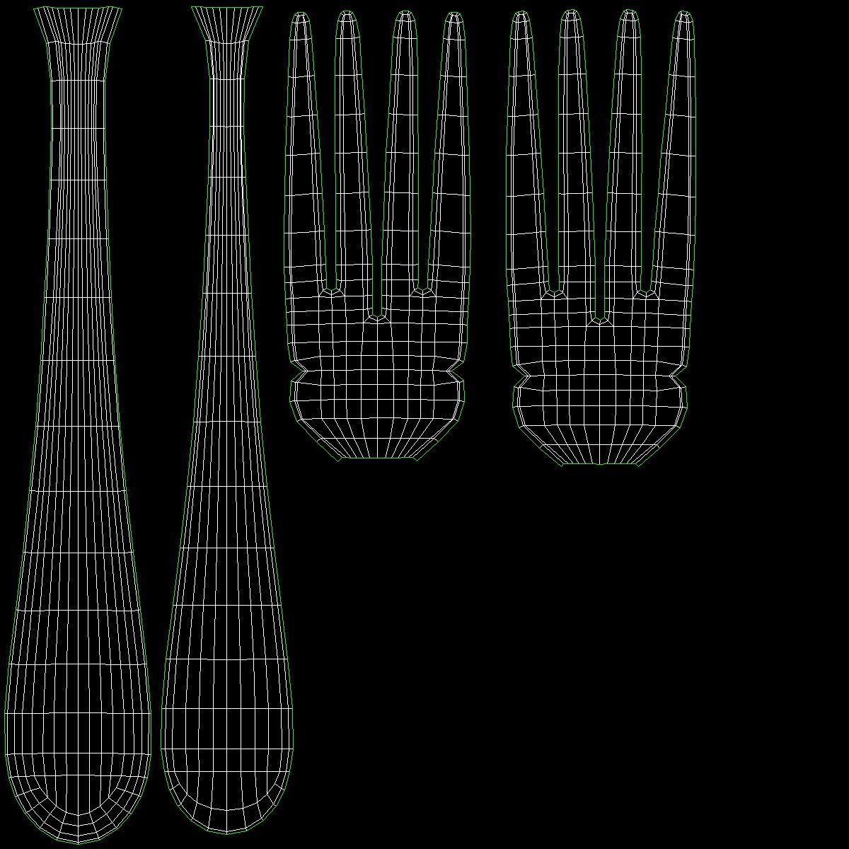 Classic Cutlery Set of 9 Pieces COLLECTION 3D model_30