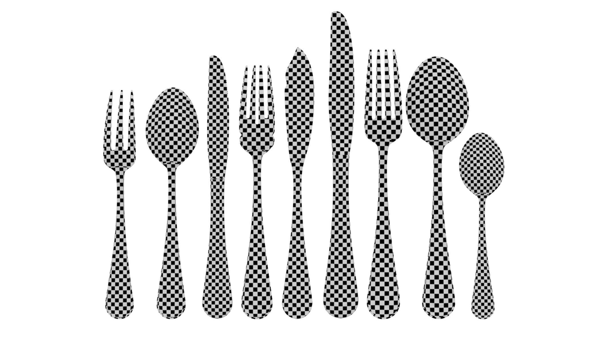 Classic Cutlery Set of 9 Pieces COLLECTION 3D model_21