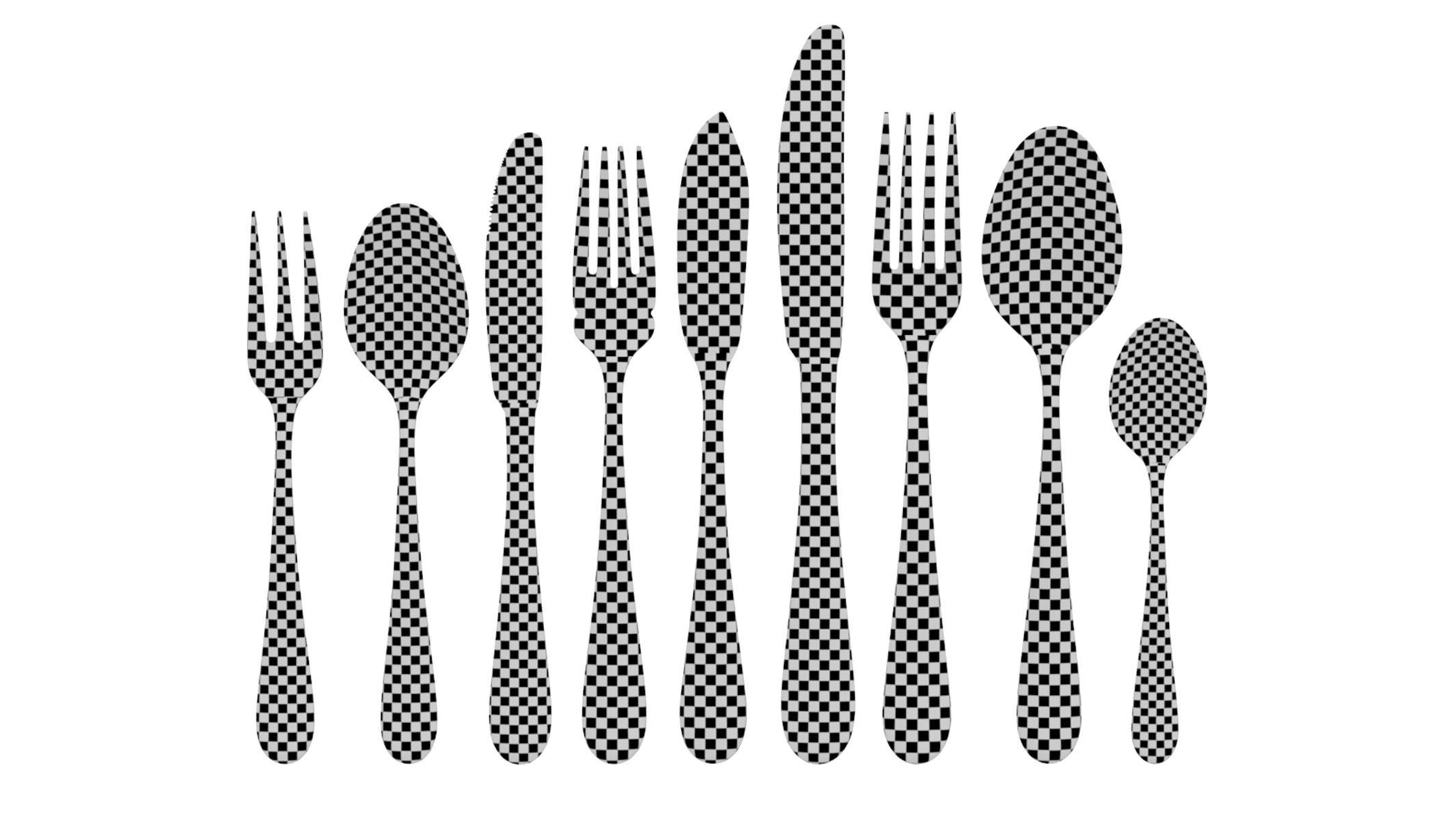 Classic Cutlery Set of 9 Pieces COLLECTION 3D model_22