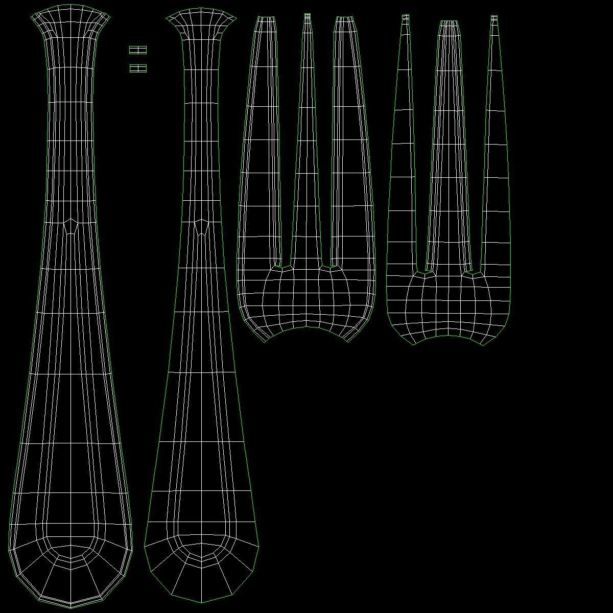 Classic Cutlery Set of 9 Pieces COLLECTION 3D model_27