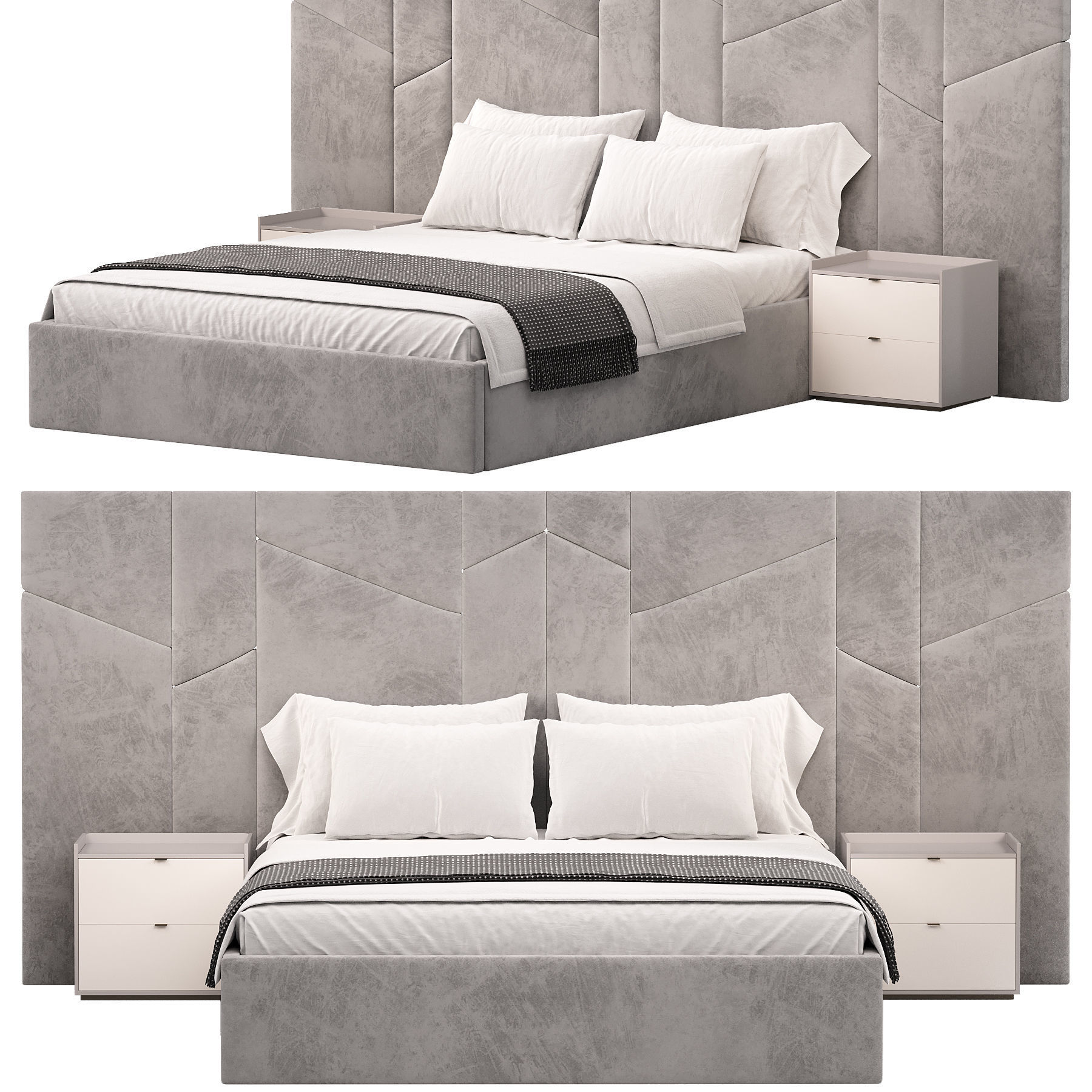 VERCELLI III BED 3D model_1