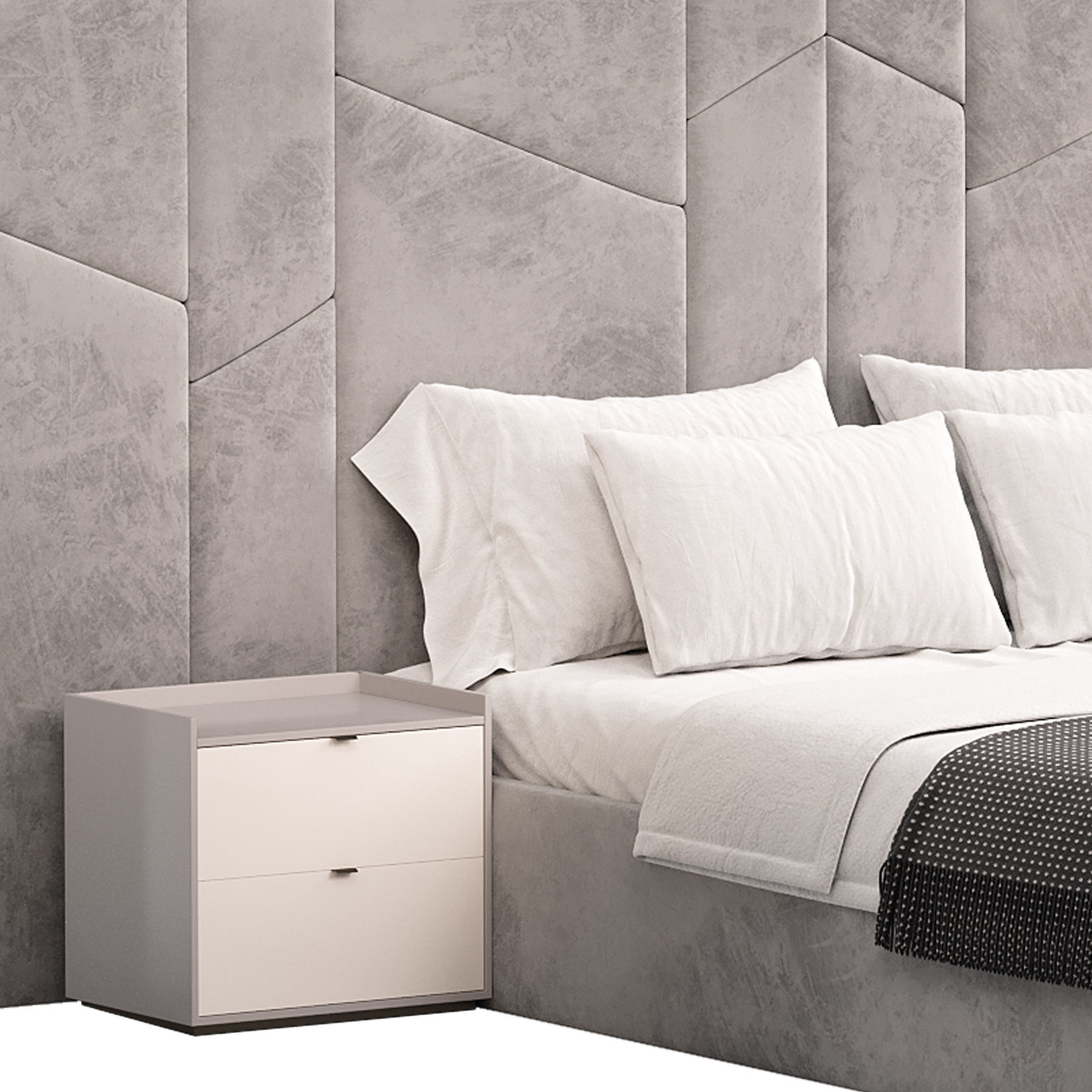 VERCELLI III BED 3D model_2