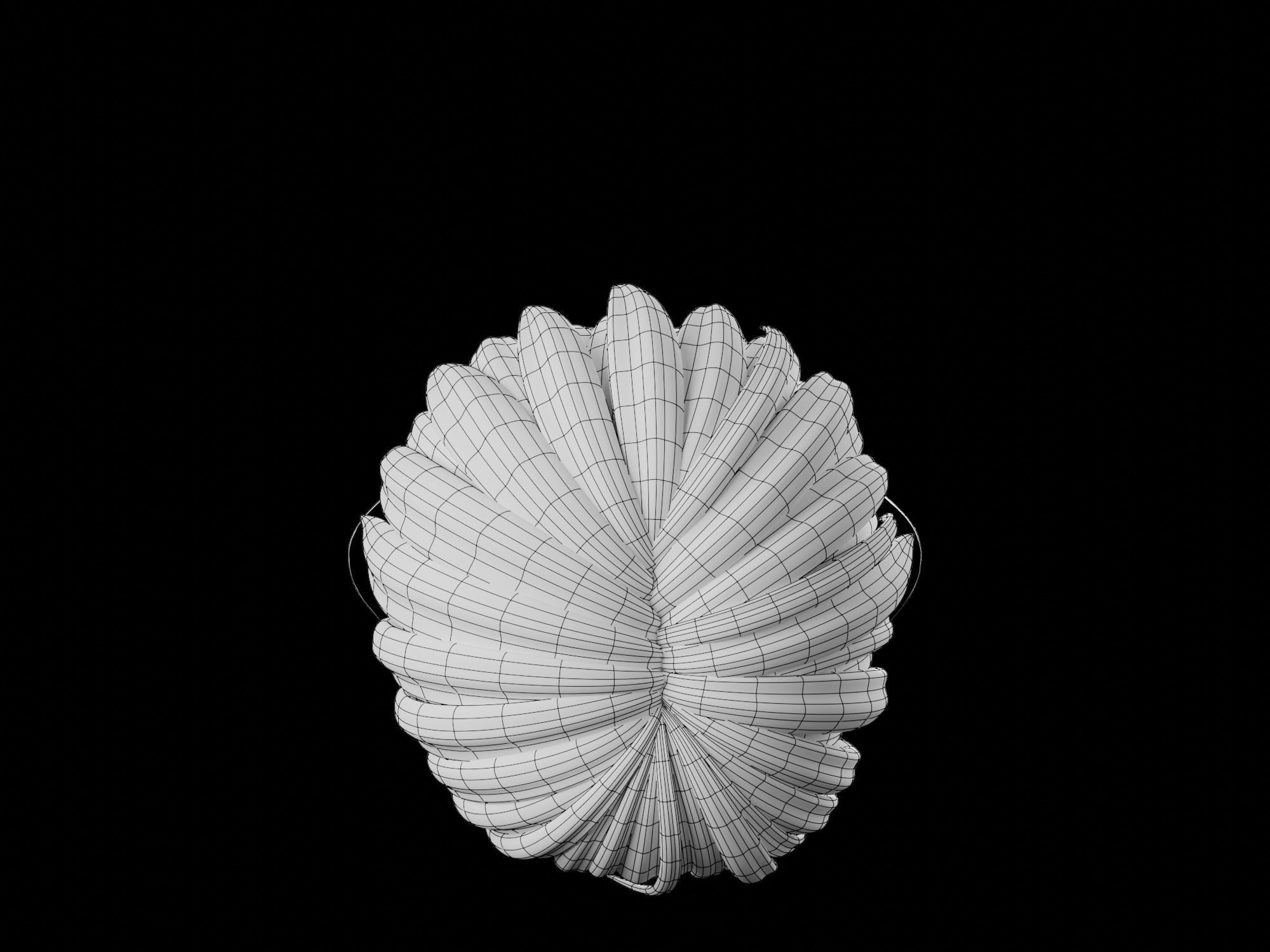 Anime hair style 20 Free low-poly 3D model_17