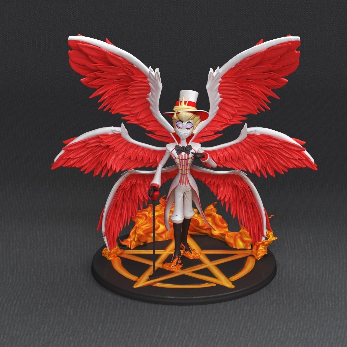 HAZBIN HOTEL - LUCIFER MORNINGSTAR- 3D print model_4