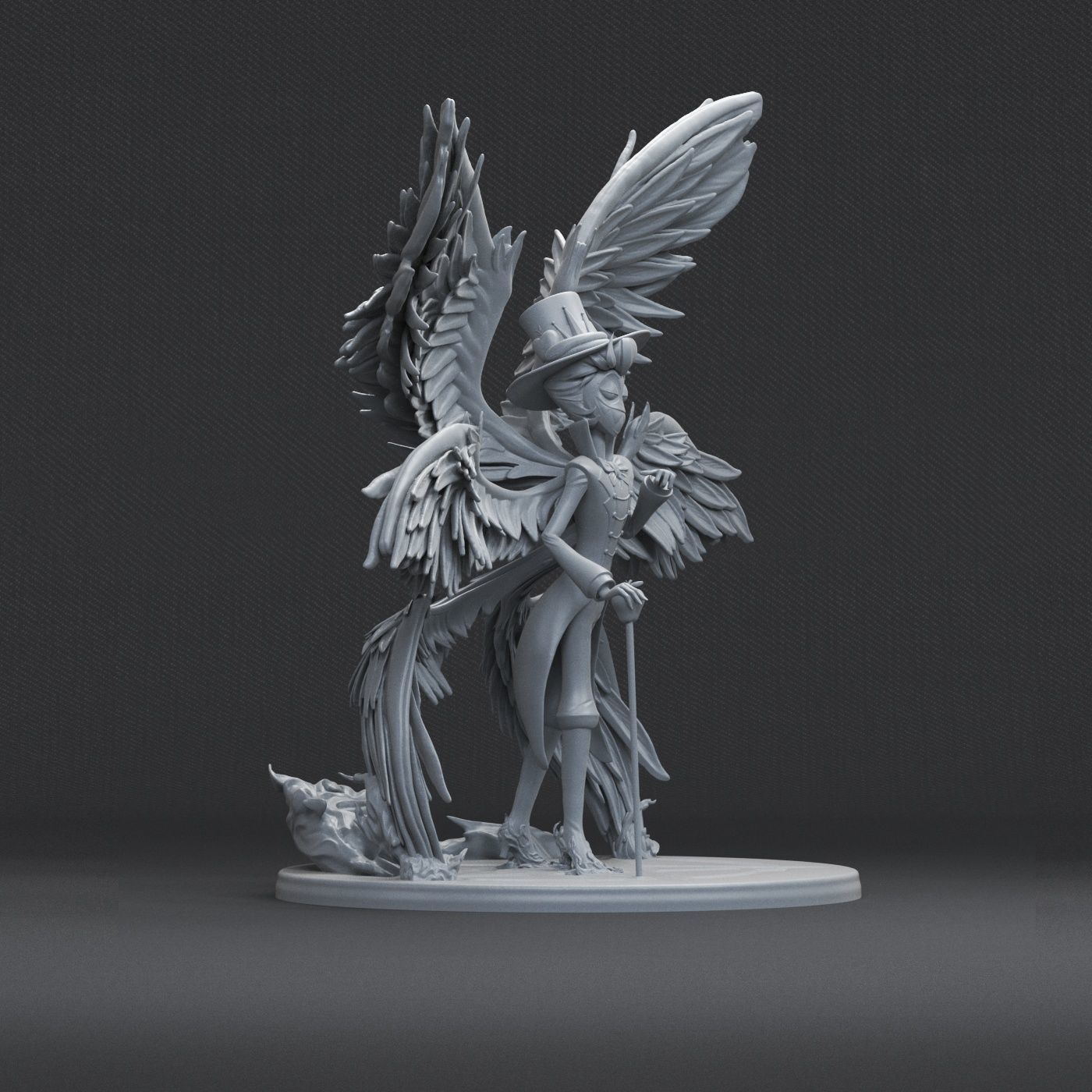 HAZBIN HOTEL - LUCIFER MORNINGSTAR- 3D print model_9