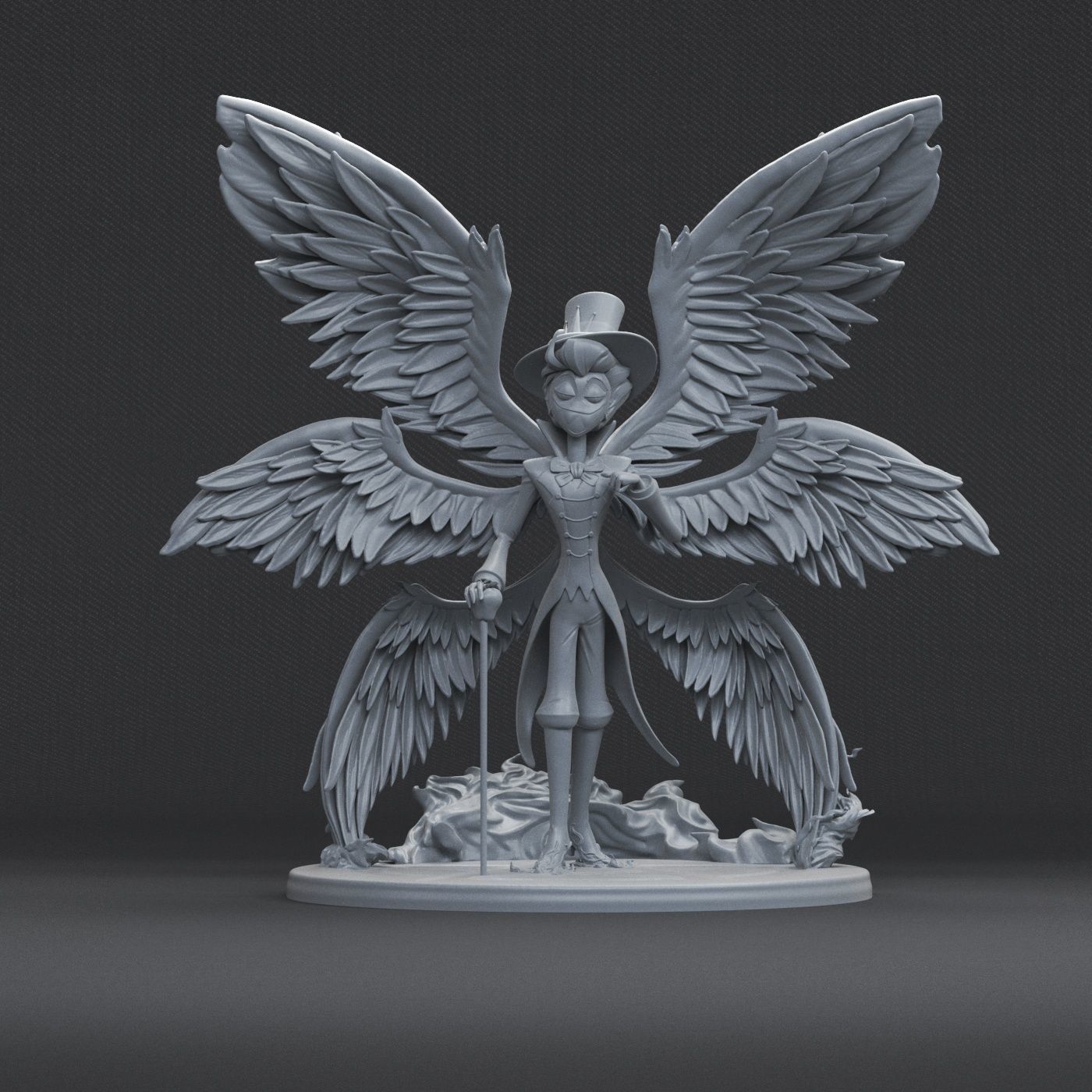 HAZBIN HOTEL - LUCIFER MORNINGSTAR- 3D print model_6