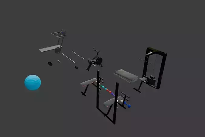 Gym Equipment 3D model